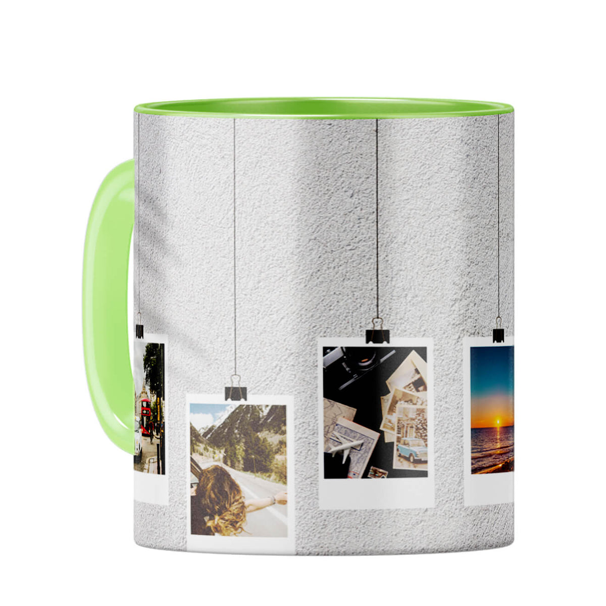 Pinning Memories Coffee Mug Light Green