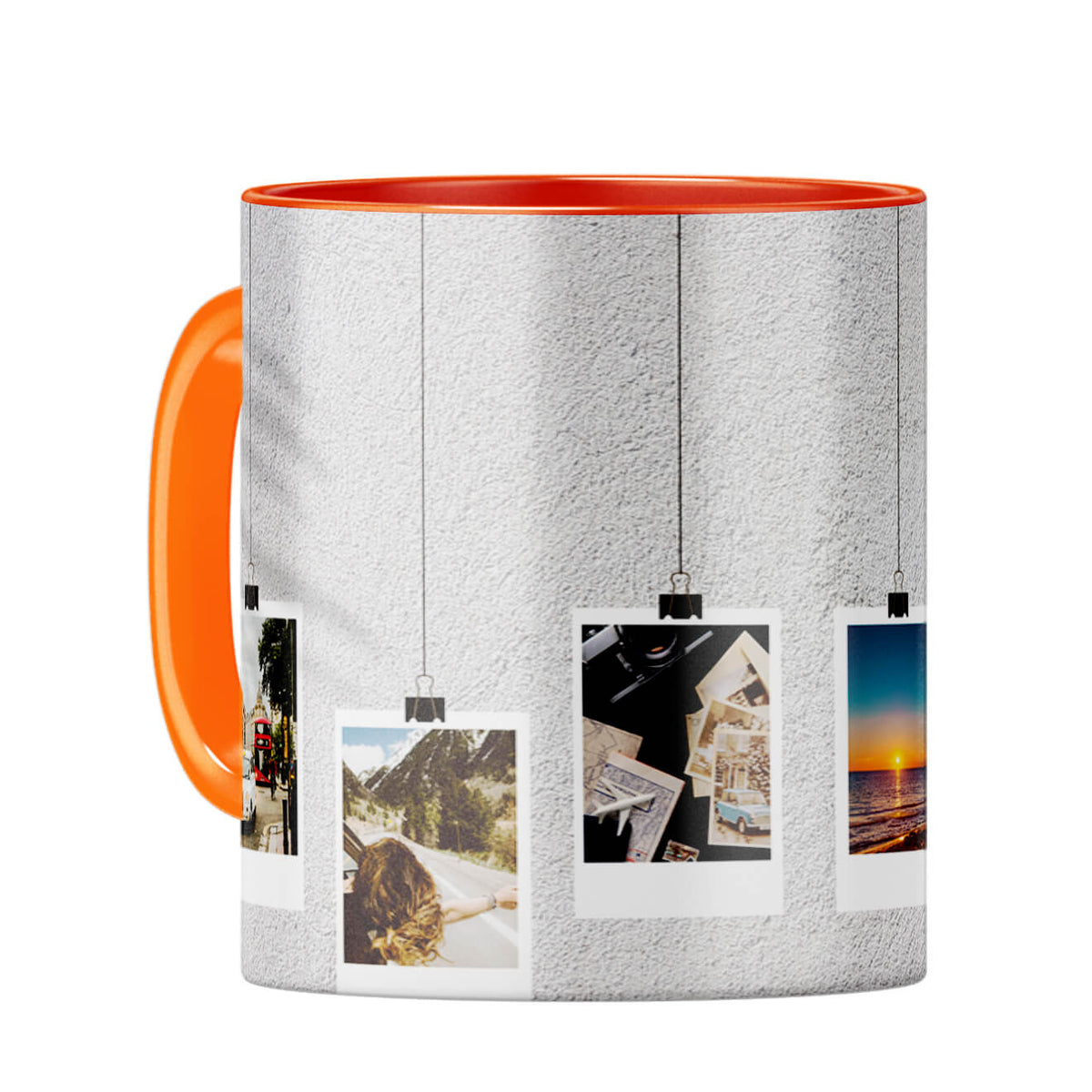 Pinning Memories Coffee Mug Orange