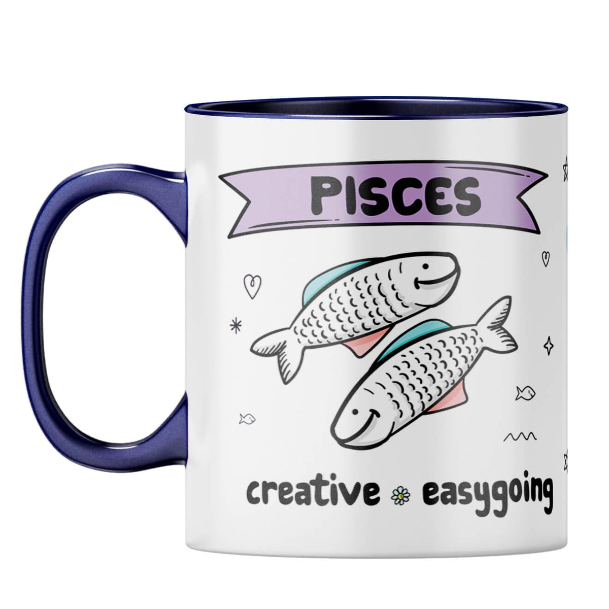 Pisces  Coffee Mug Dark Blue