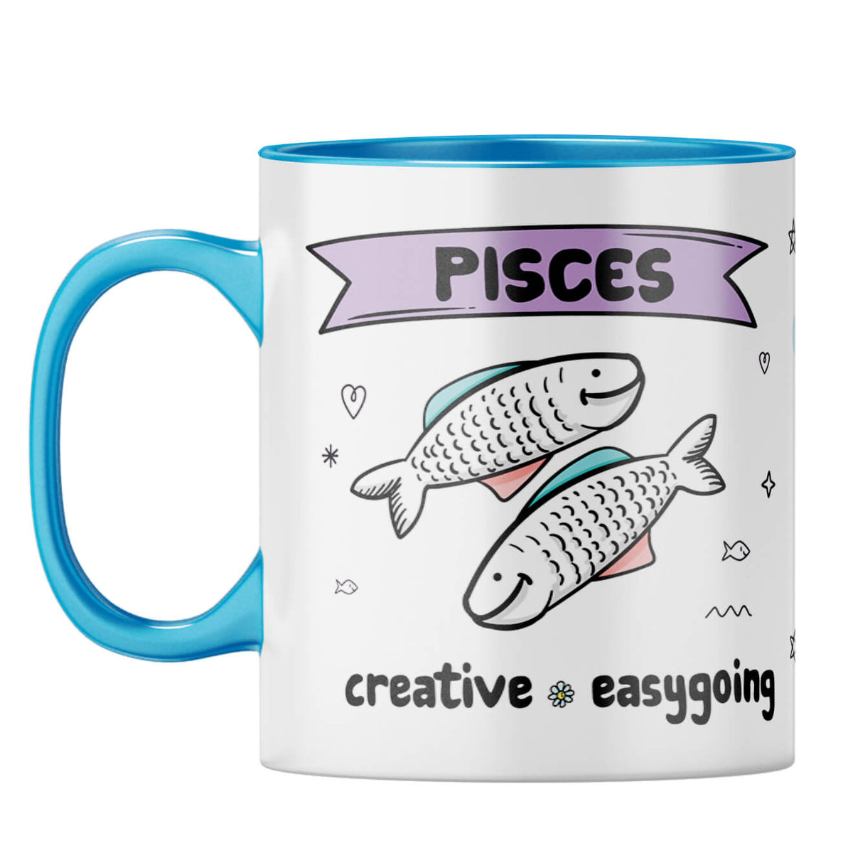 Pisces  Coffee Mug Light Blue