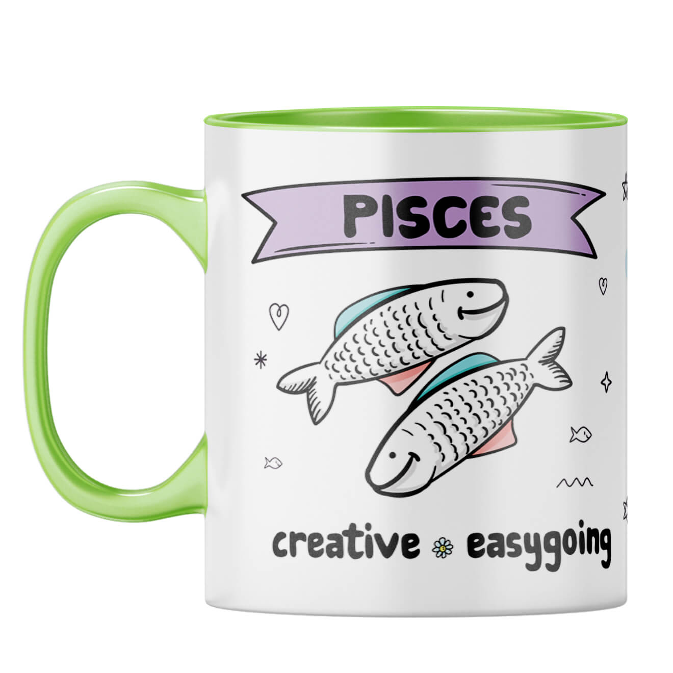 Pisces  Coffee Mug Light Green