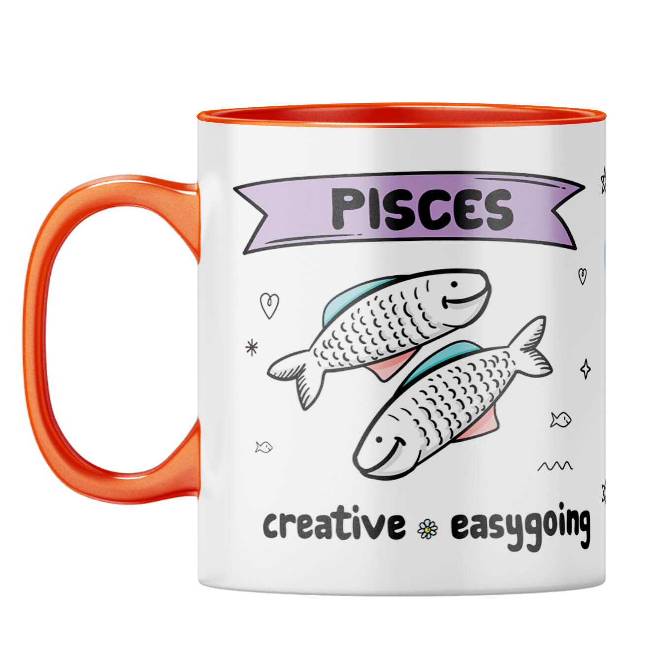 Pisces  Coffee Mug Orange