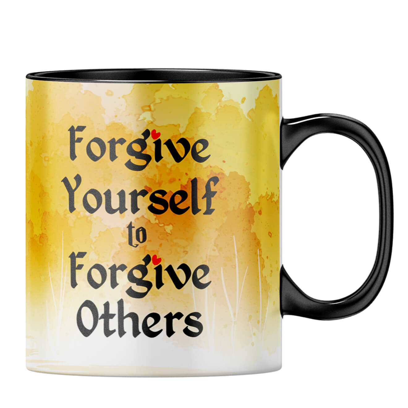 Positive Motivational Quote Gift Coffee MugB-Black