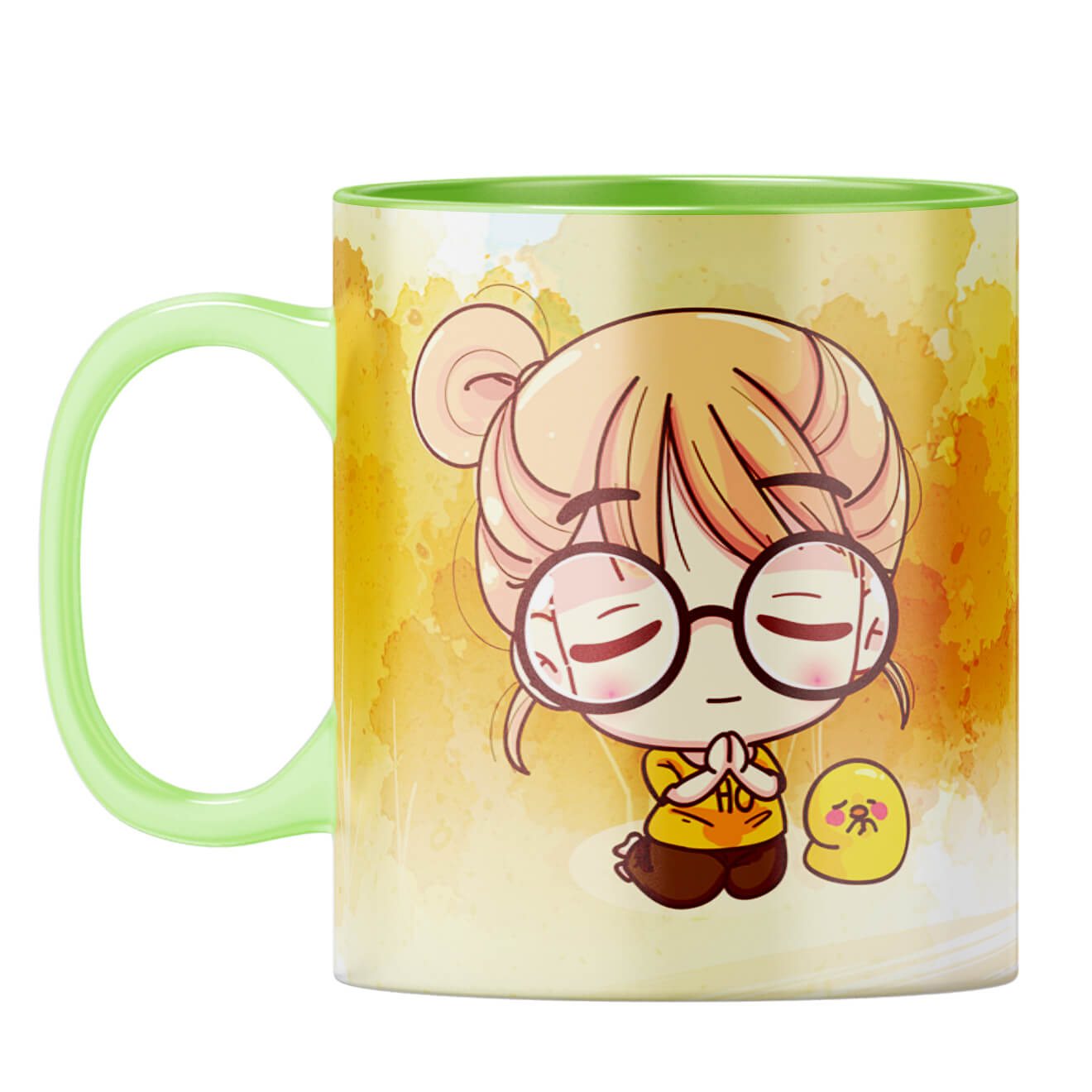 Positive Motivational Quote Gift Coffee Mug Light Green