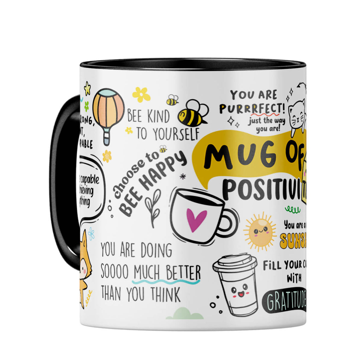 Positivity Coffee Mug Black