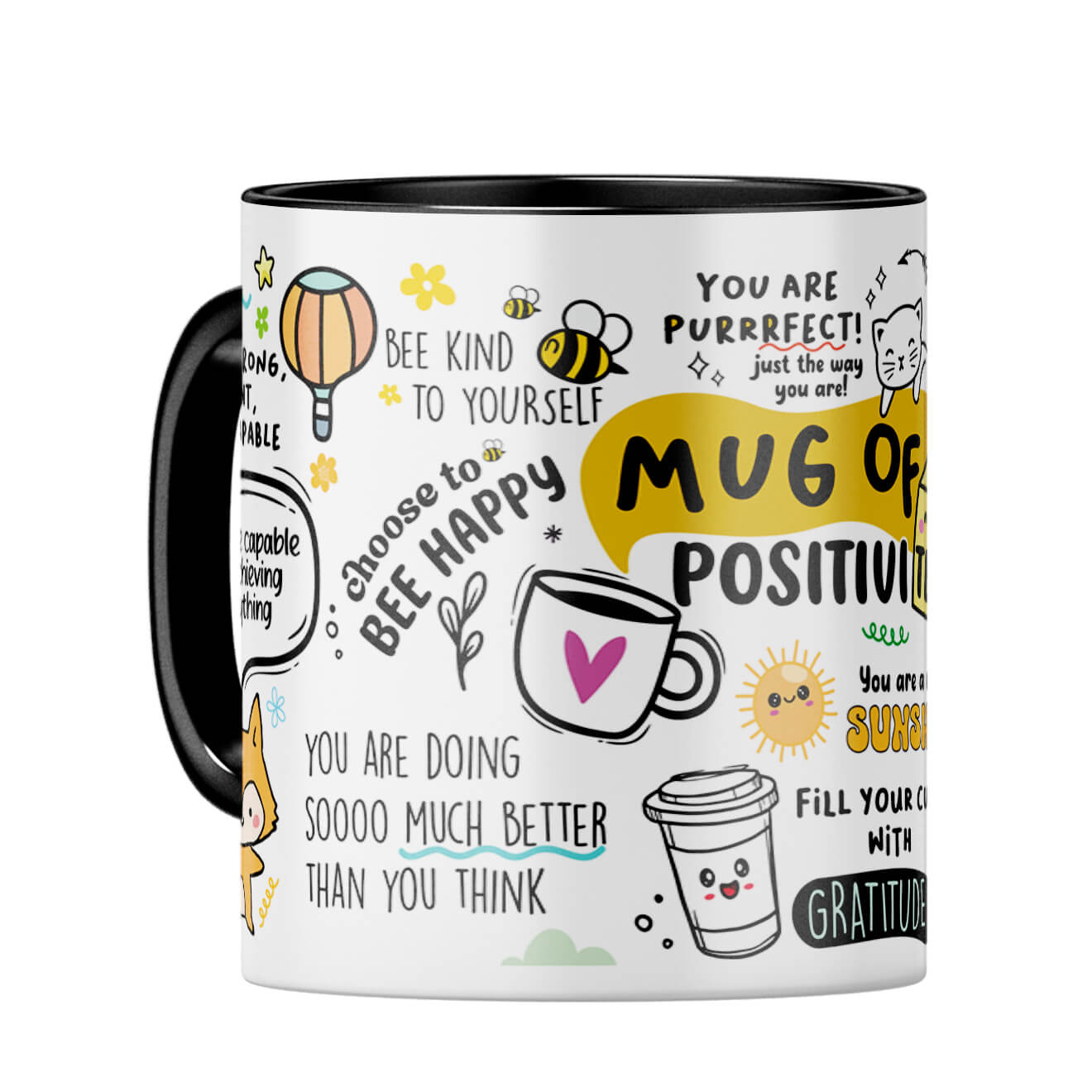 Positivity Coffee Mug Black