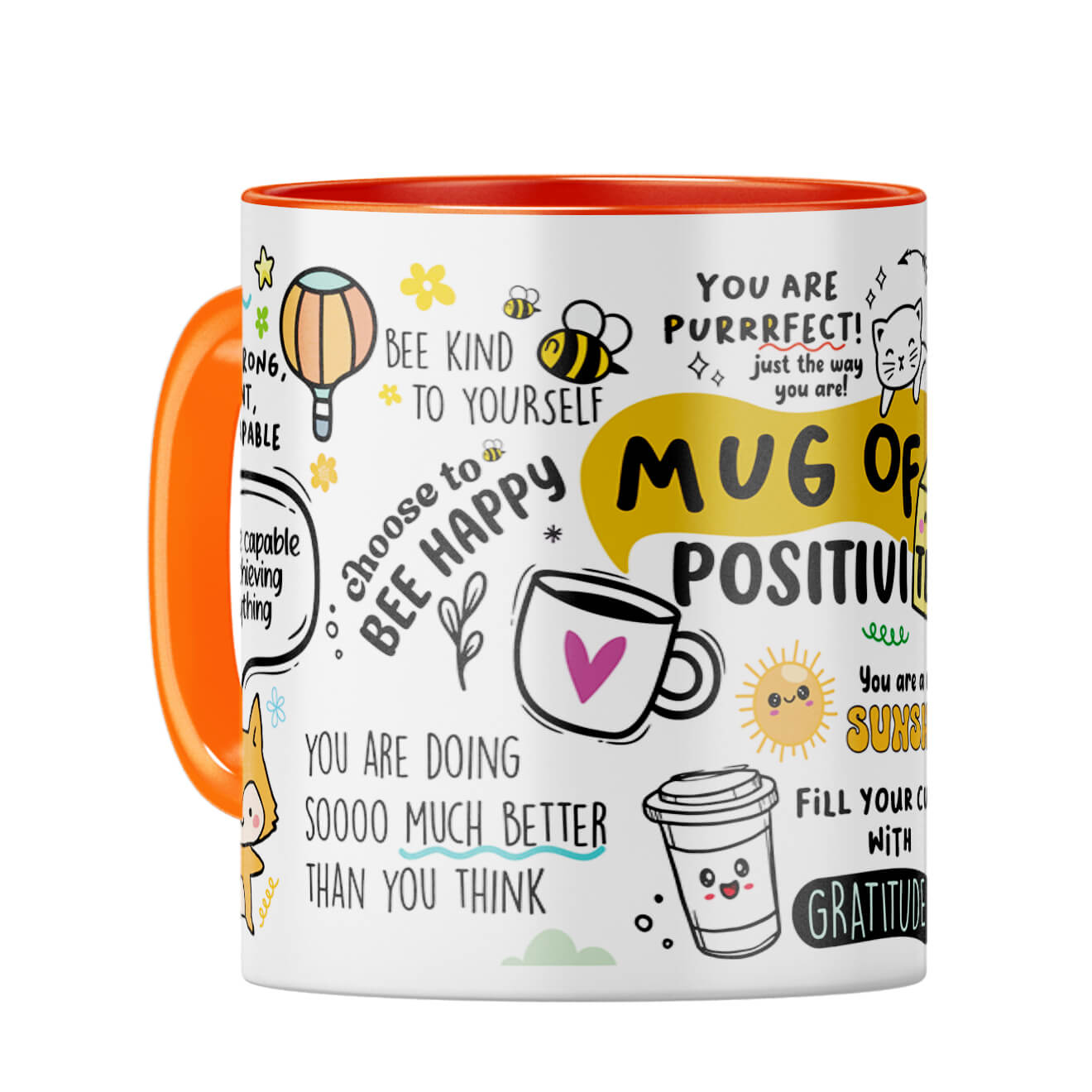 Positivity Coffee Mug Orange