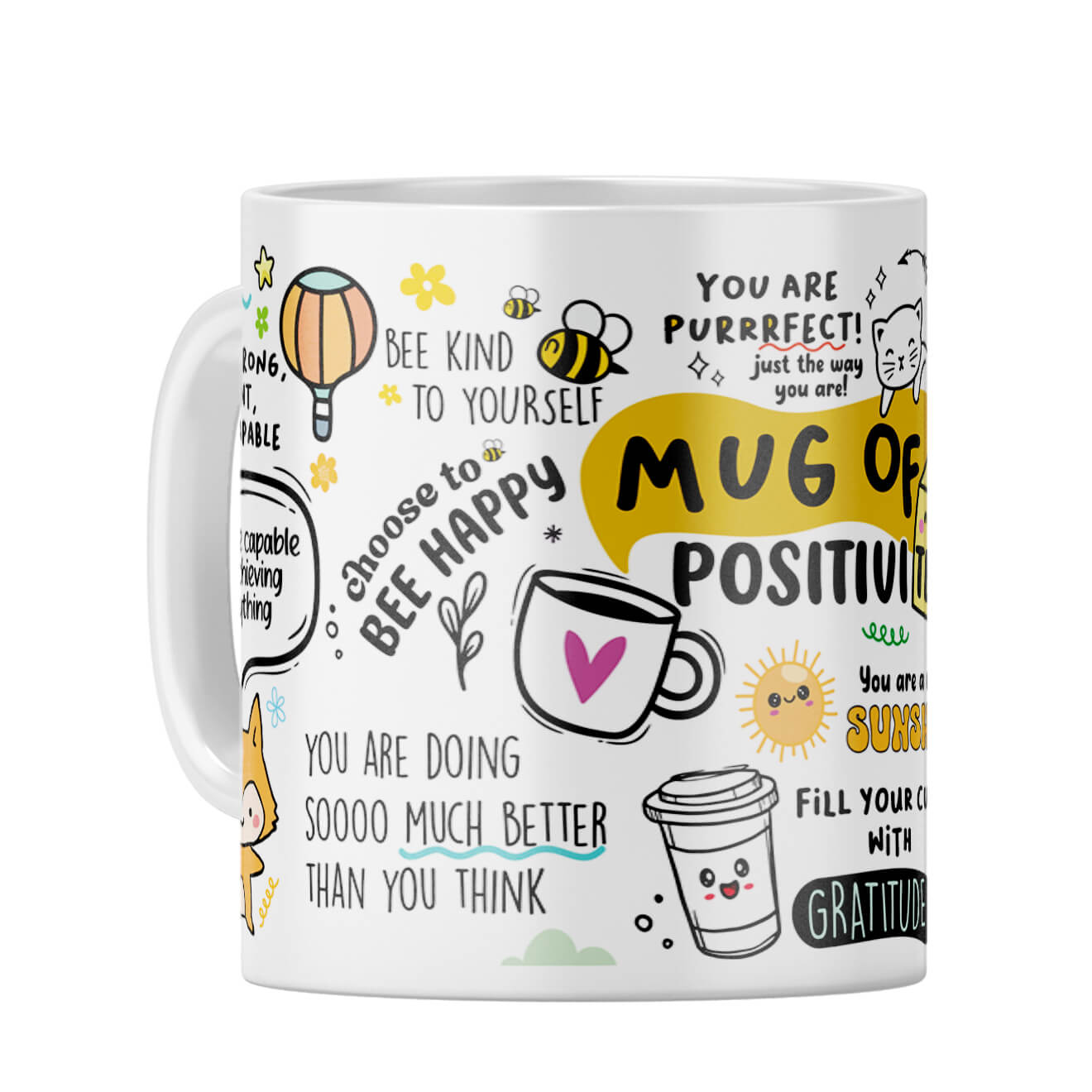 Positivity Coffee Mug White
