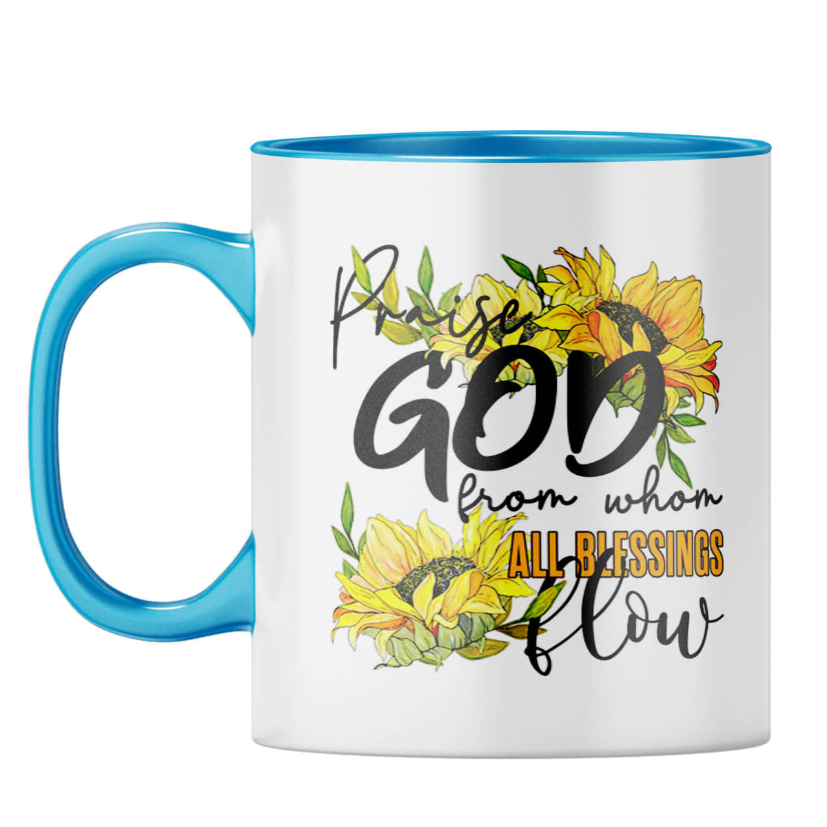 Praise God Coffee Mug Light Blue