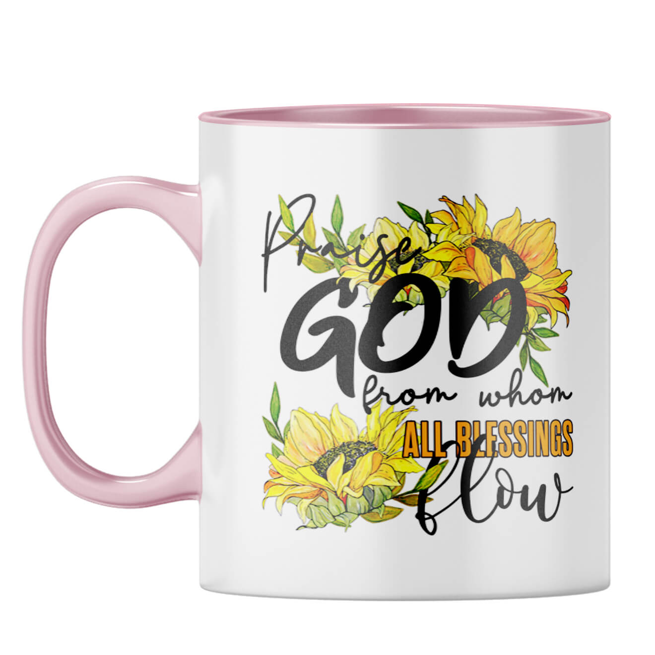 Praise God Coffee Mug Pink