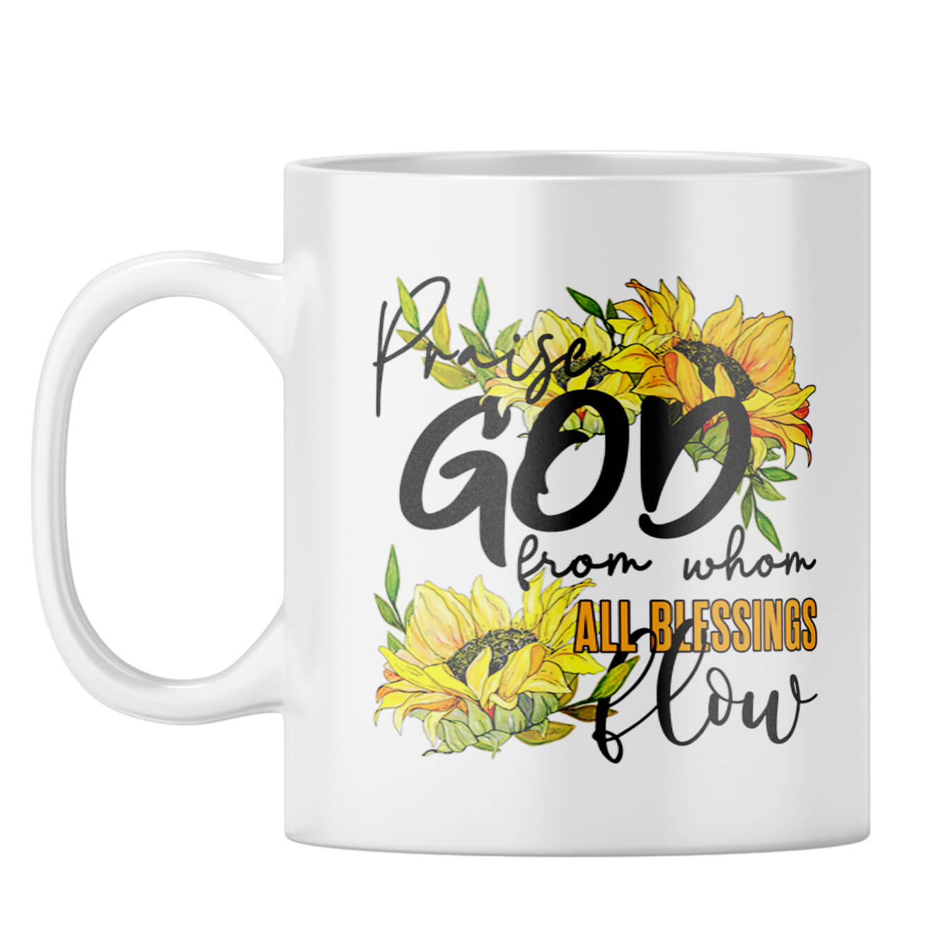 Praise God Coffee Mug White