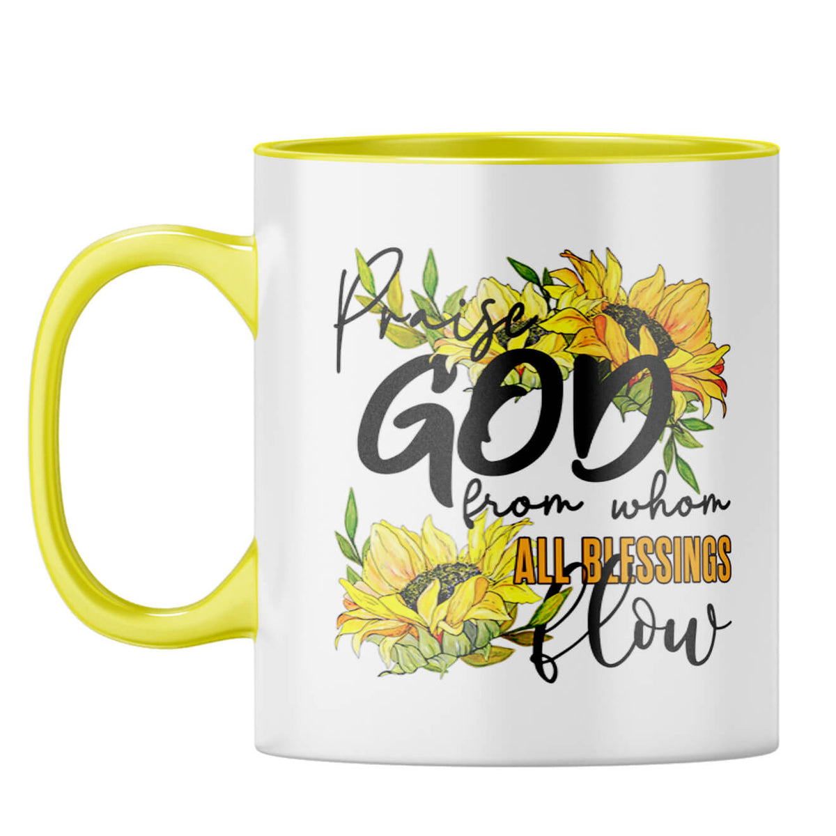 Praise God Coffee Mug Yellow