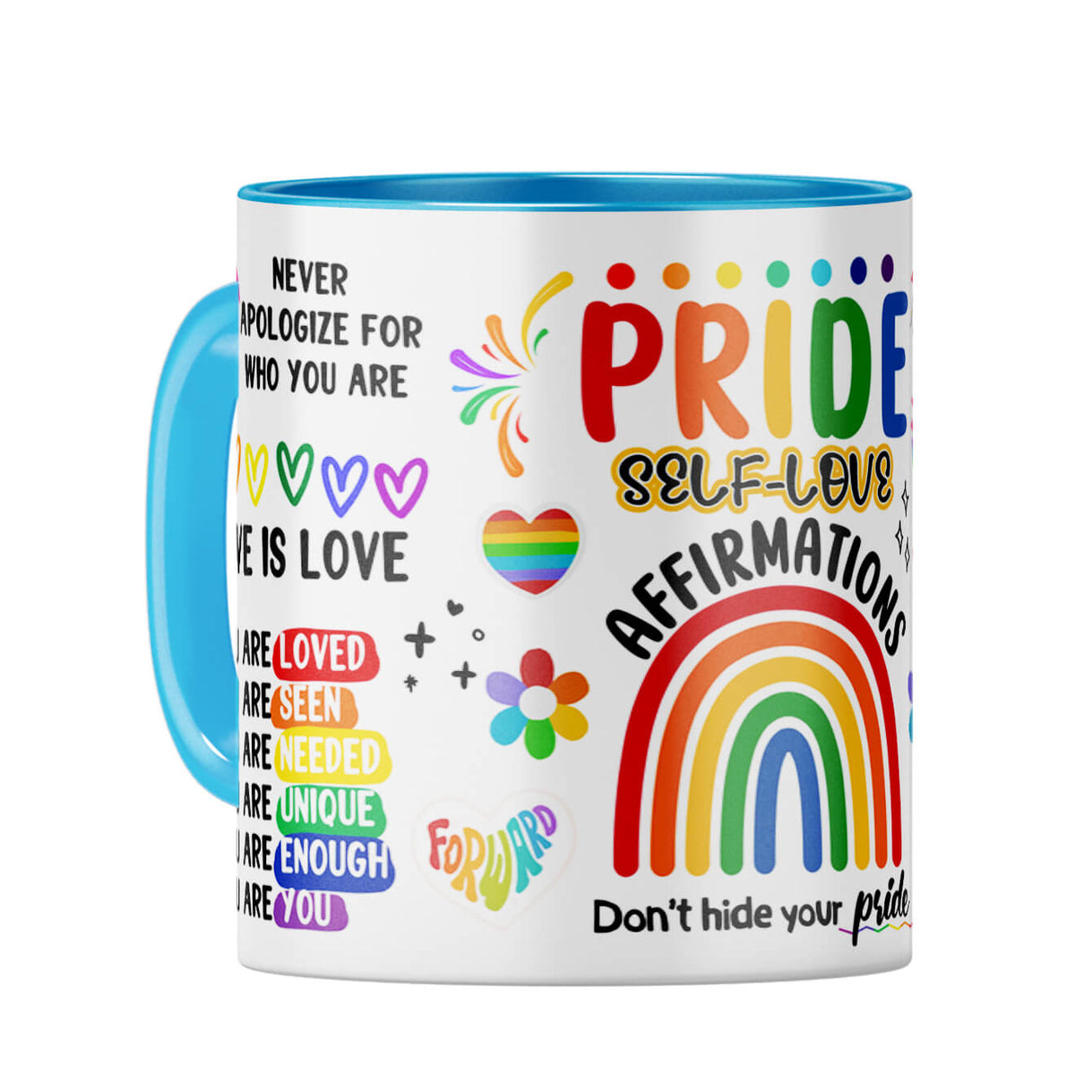 Price Self Love Coffee Mug Light Blue