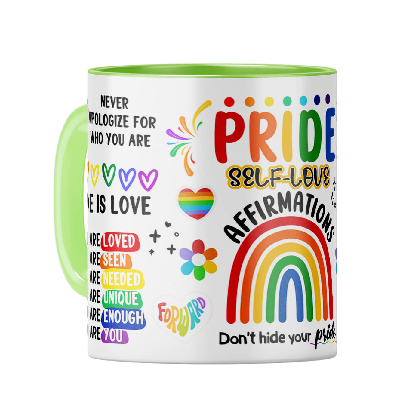 Price Self Love Coffee Mug Light Green