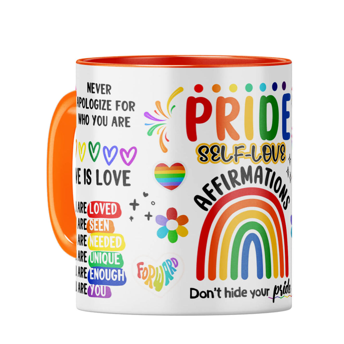Price Self Love Coffee Mug Orange
