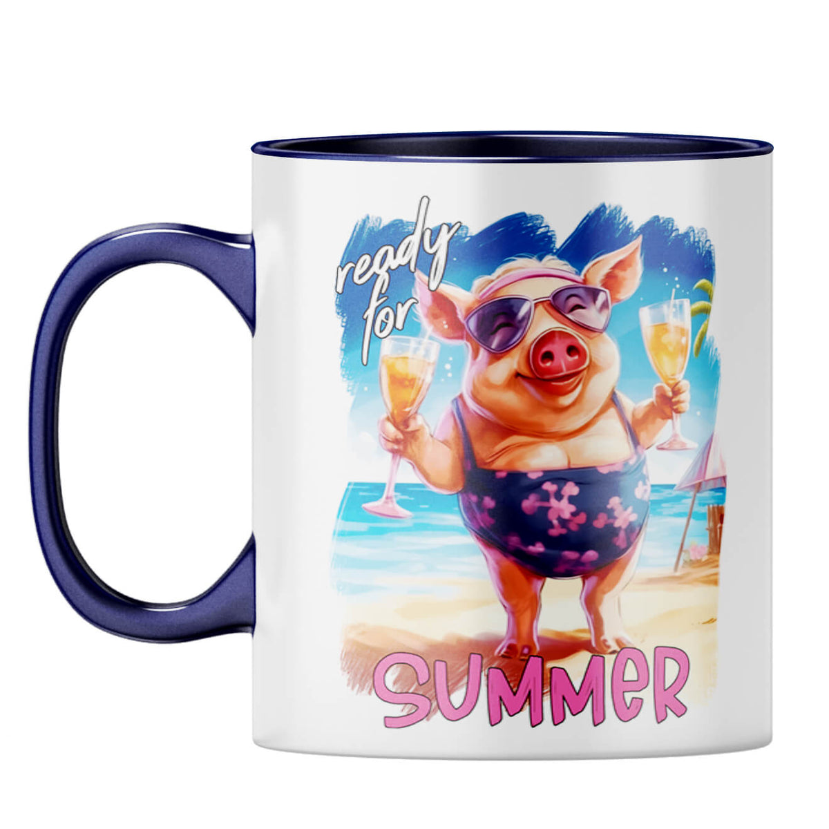 Ready for Summer Coffee Mug Dark Blue