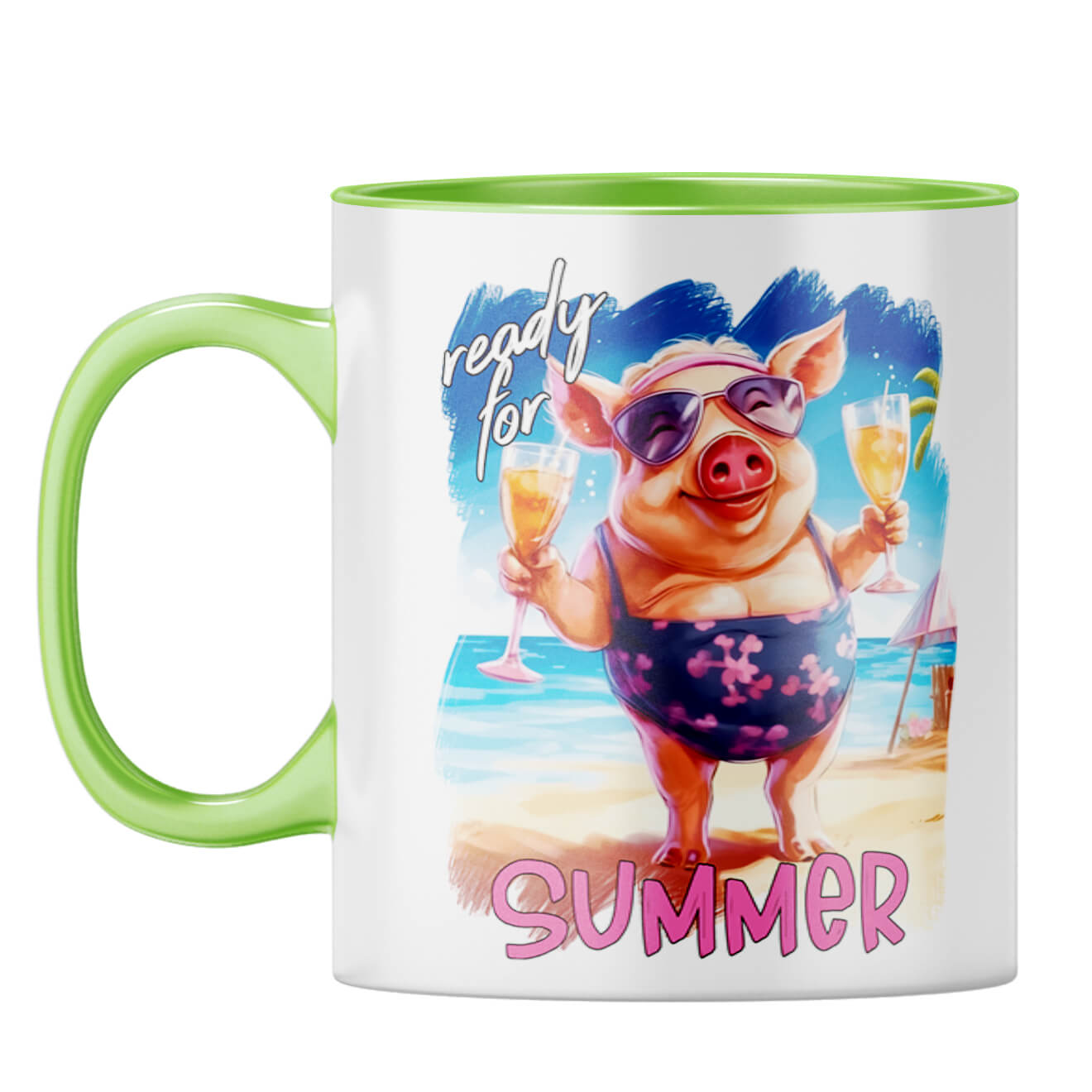 Ready for Summer Coffee Mug Light Green