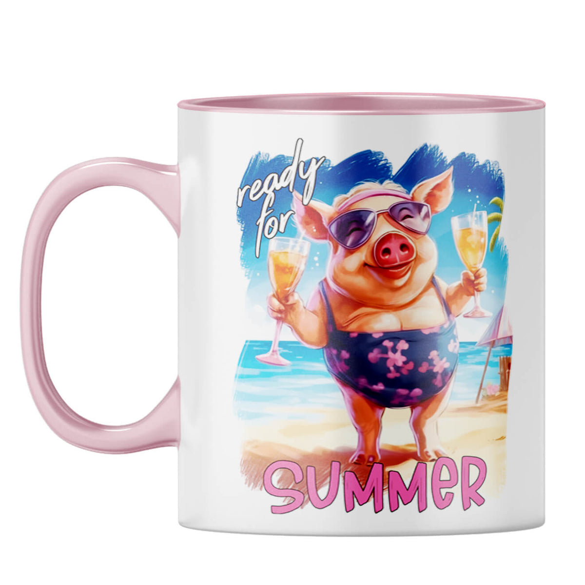 Ready for Summer Coffee Mug Pink