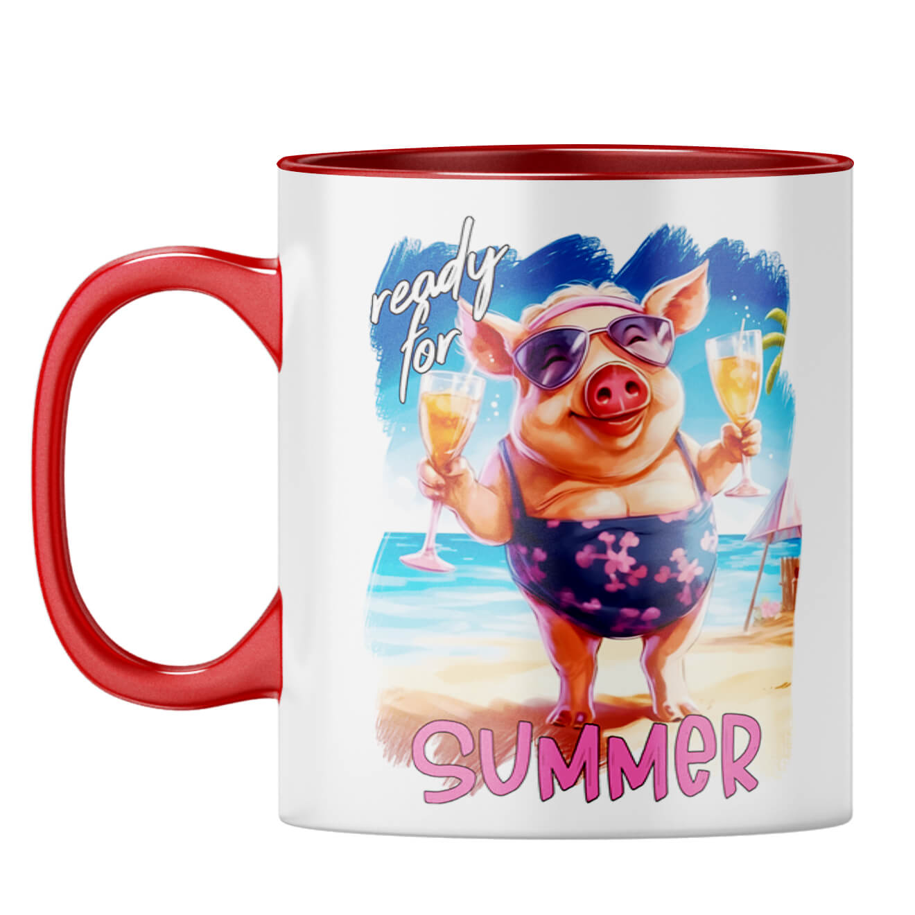 Ready for Summer Coffee Mug Red
