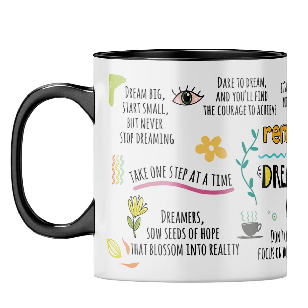 Reminders for Dreamers Coffee MugF-Black