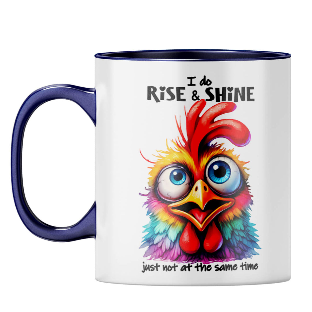 Rise and Shine Coffee Mug Dark Blue