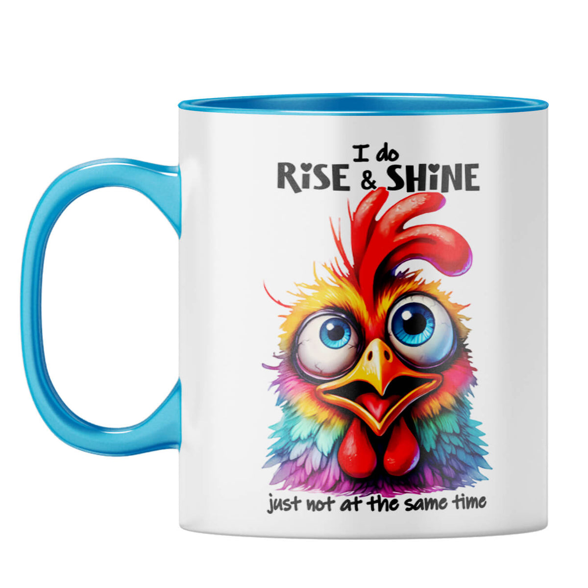 Rise and Shine Coffee Mug Light Blue