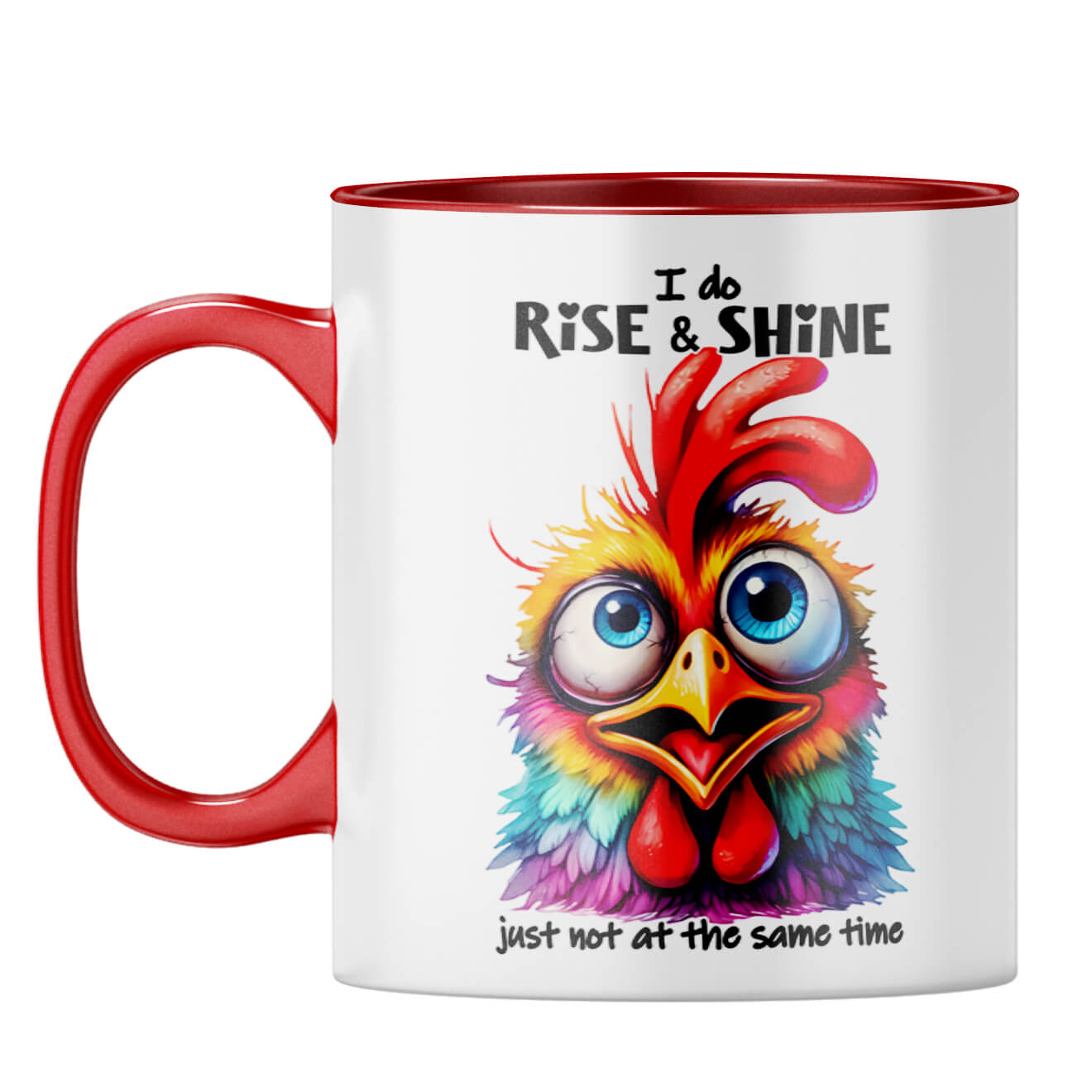 Rise and Shine Coffee Mug Red