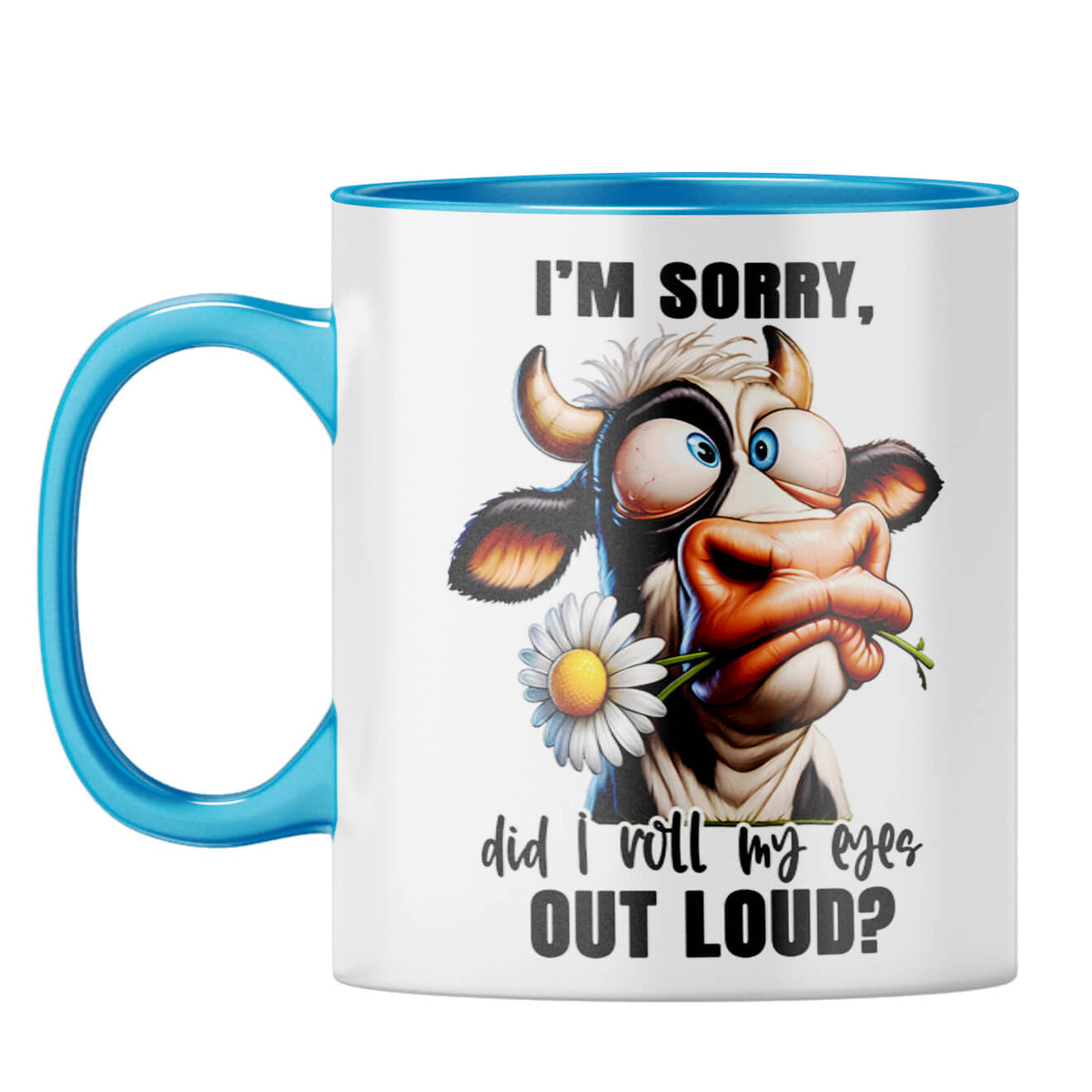 Roll My Eyes Loud Coffee Mug Light Blue
