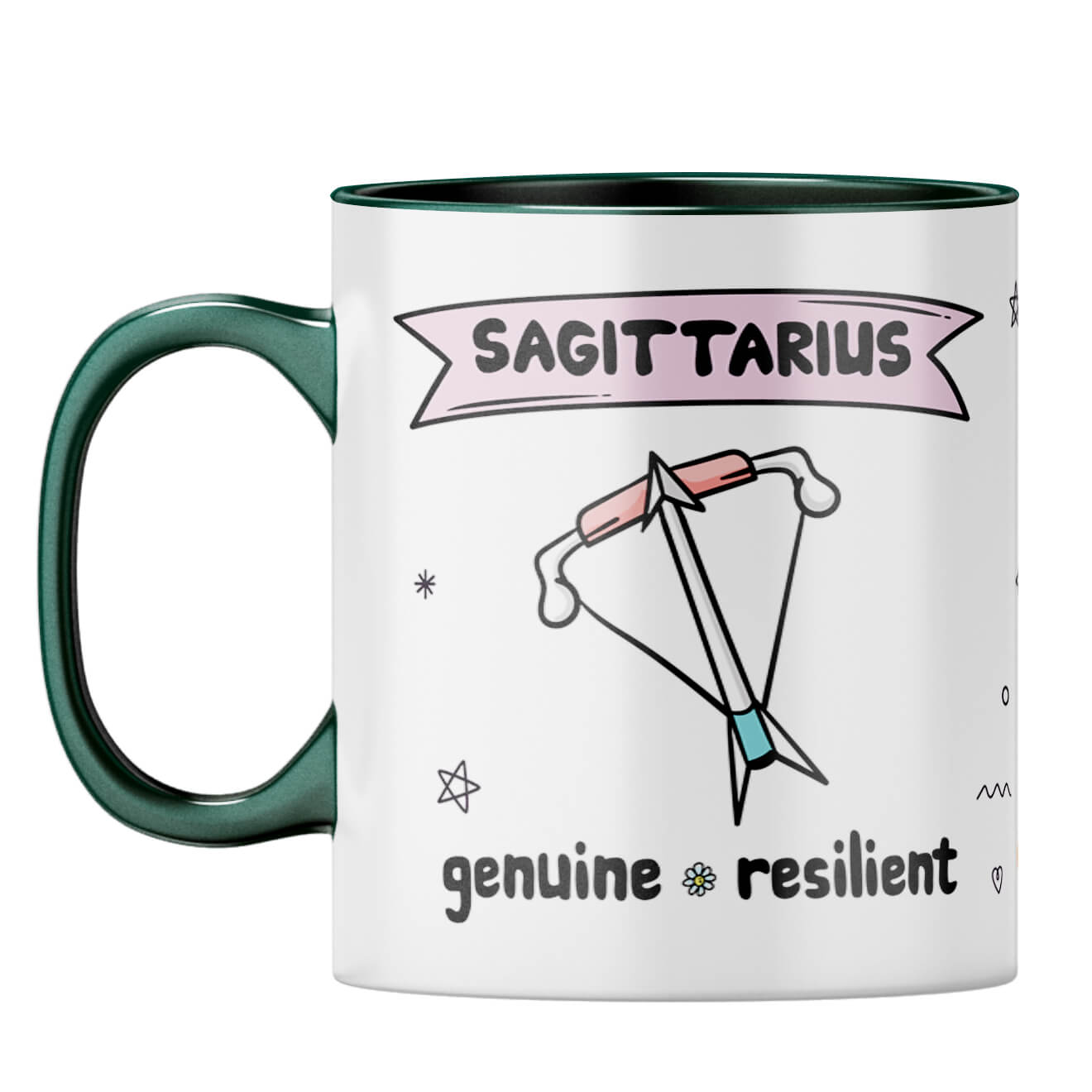 Sagittarius  Coffee Mug Dark Green