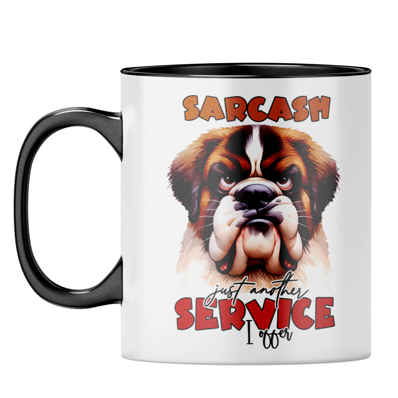 Sarcasm is My Service Coffee Mug Black