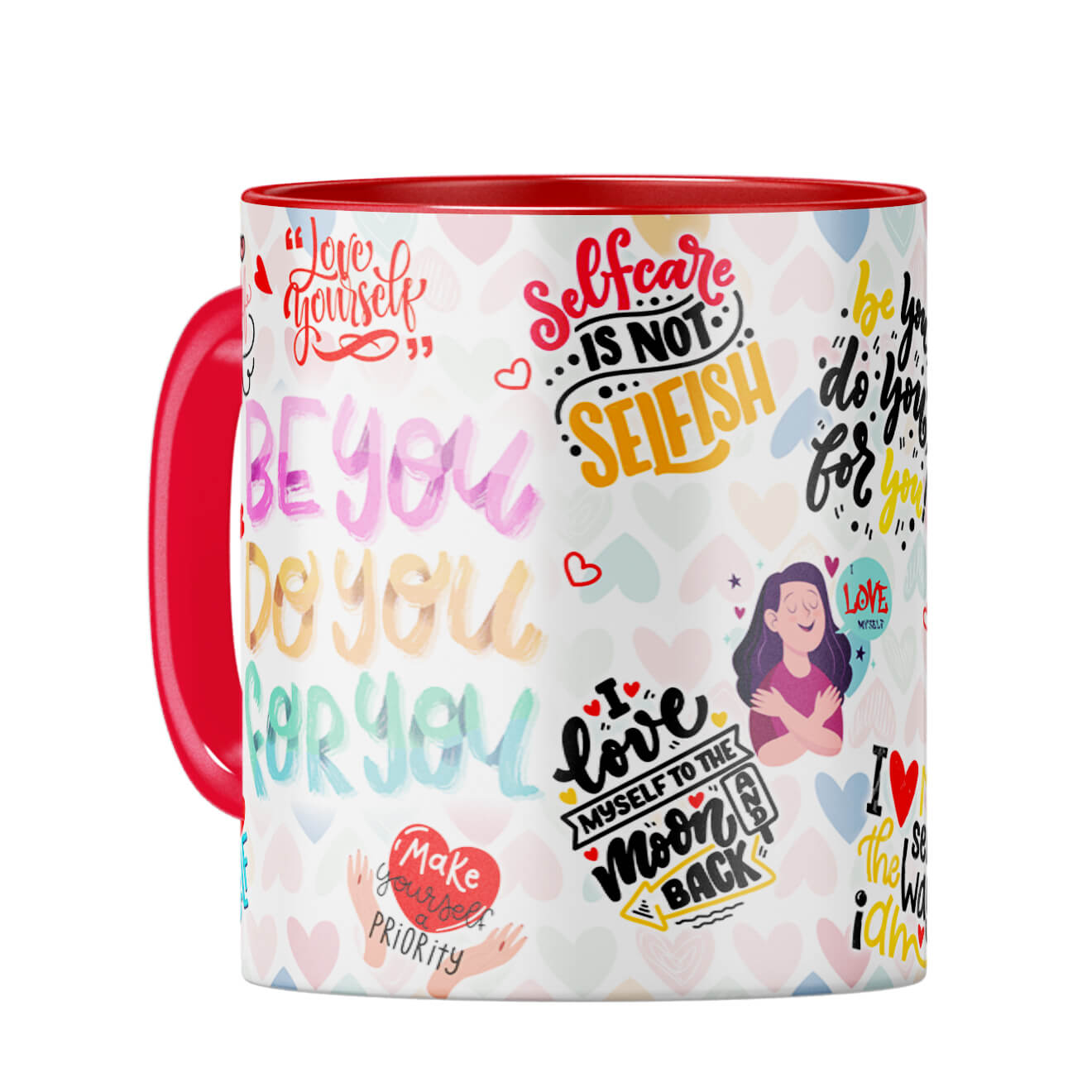 Self Love Fancy Mug Coffee Mug Red