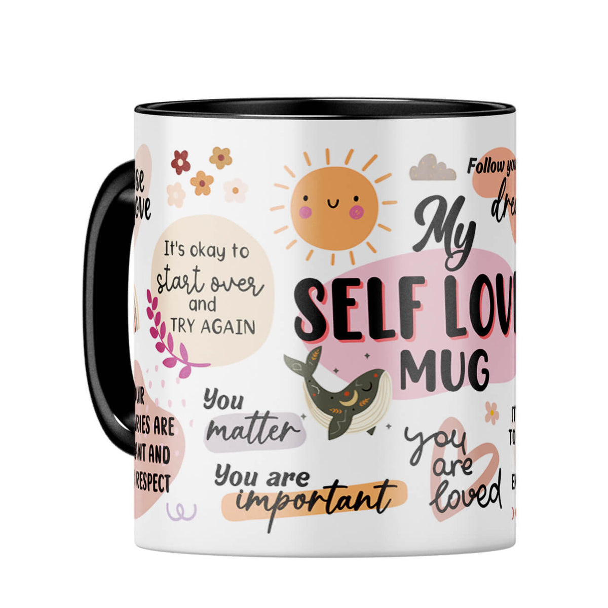 Self Love Coffee Mug Black