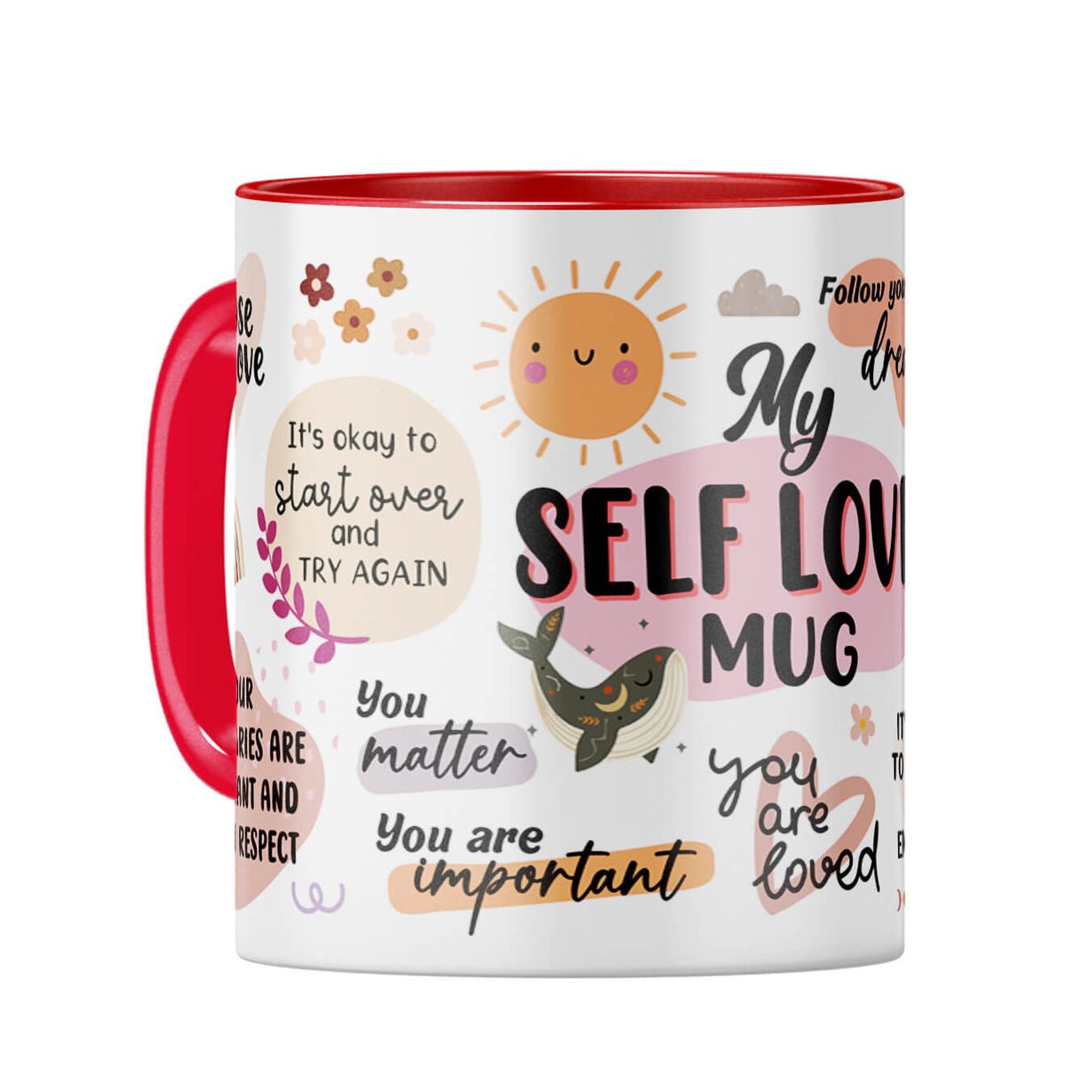 Self Love Coffee Mug Red