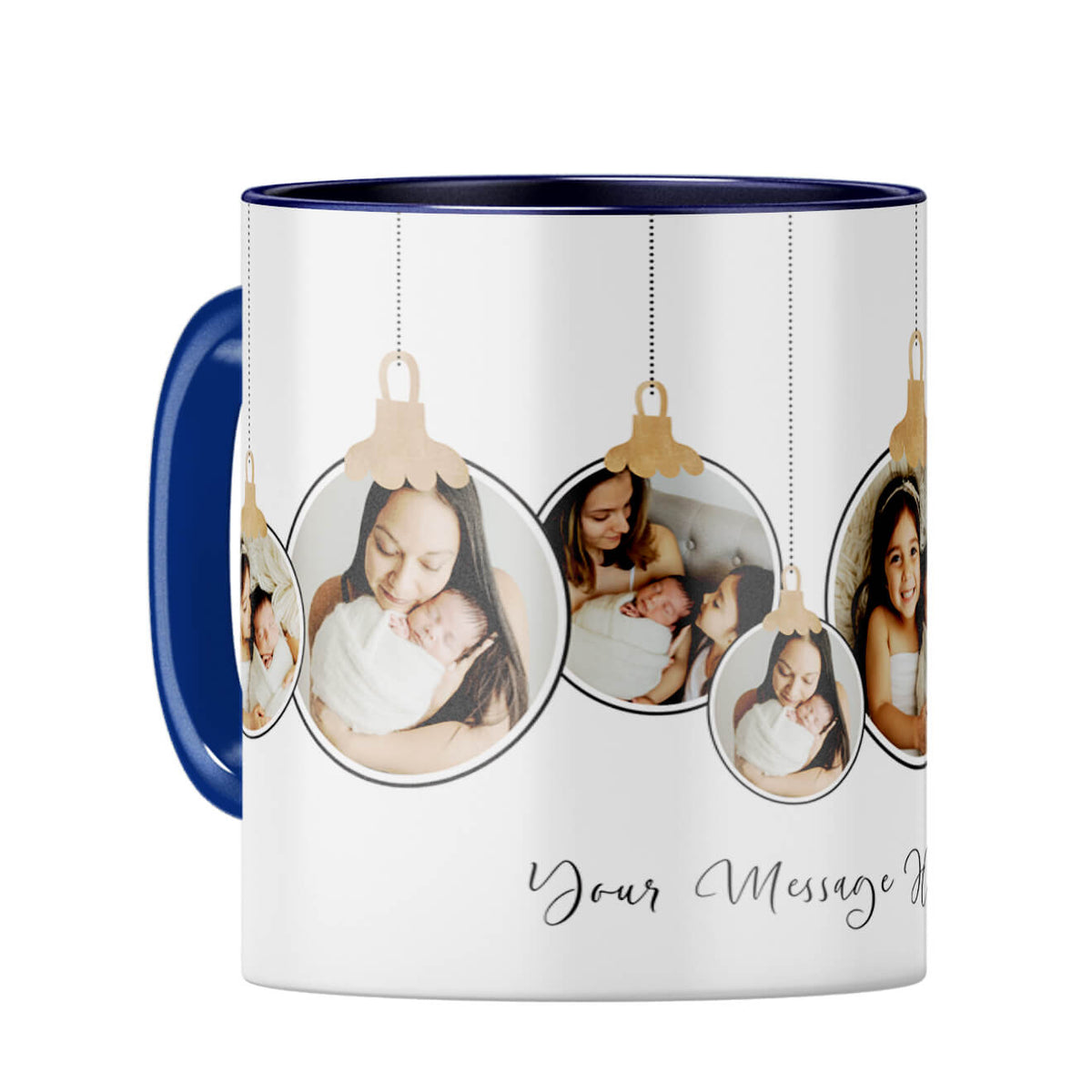 Seven Photos Coffee Mug Dark Blue