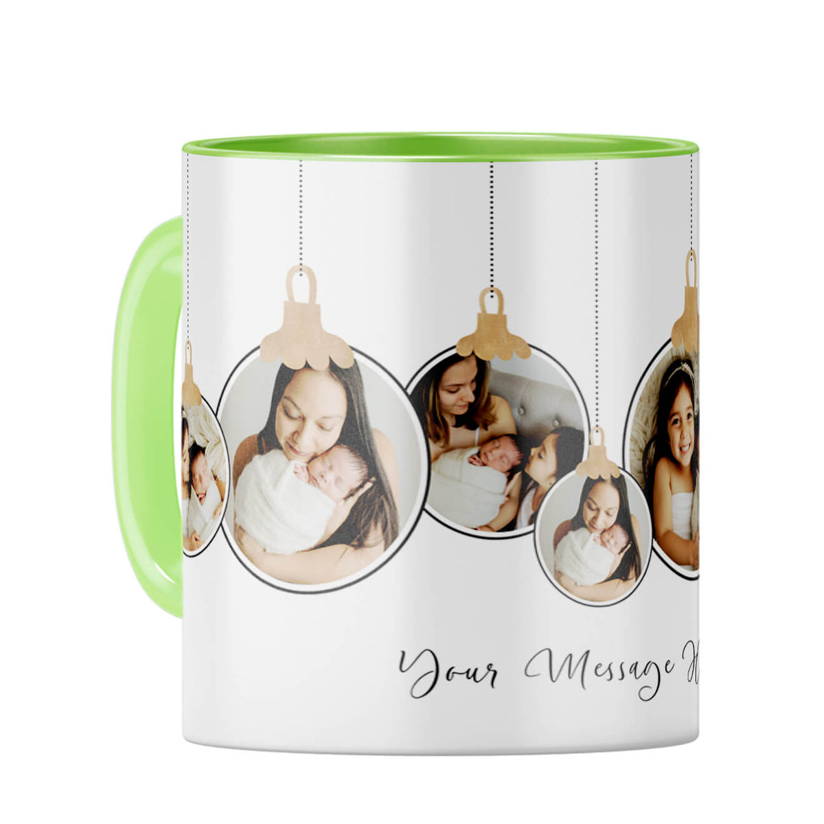Seven Photos Coffee Mug Light Green