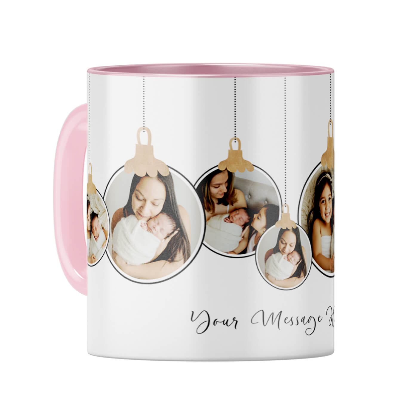 Seven Photos Coffee Mug Pink