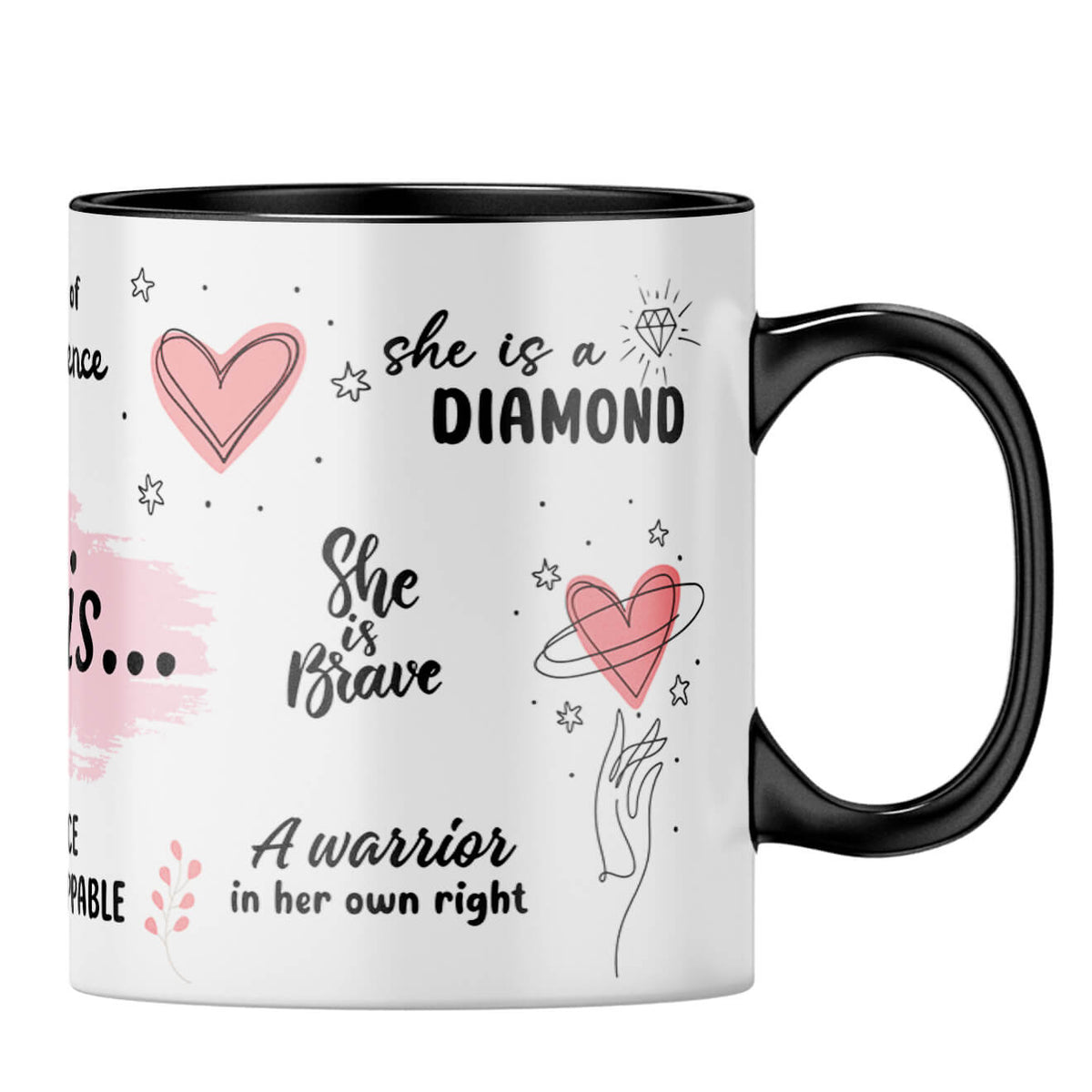 She is Fearless Coffee MugB-Black