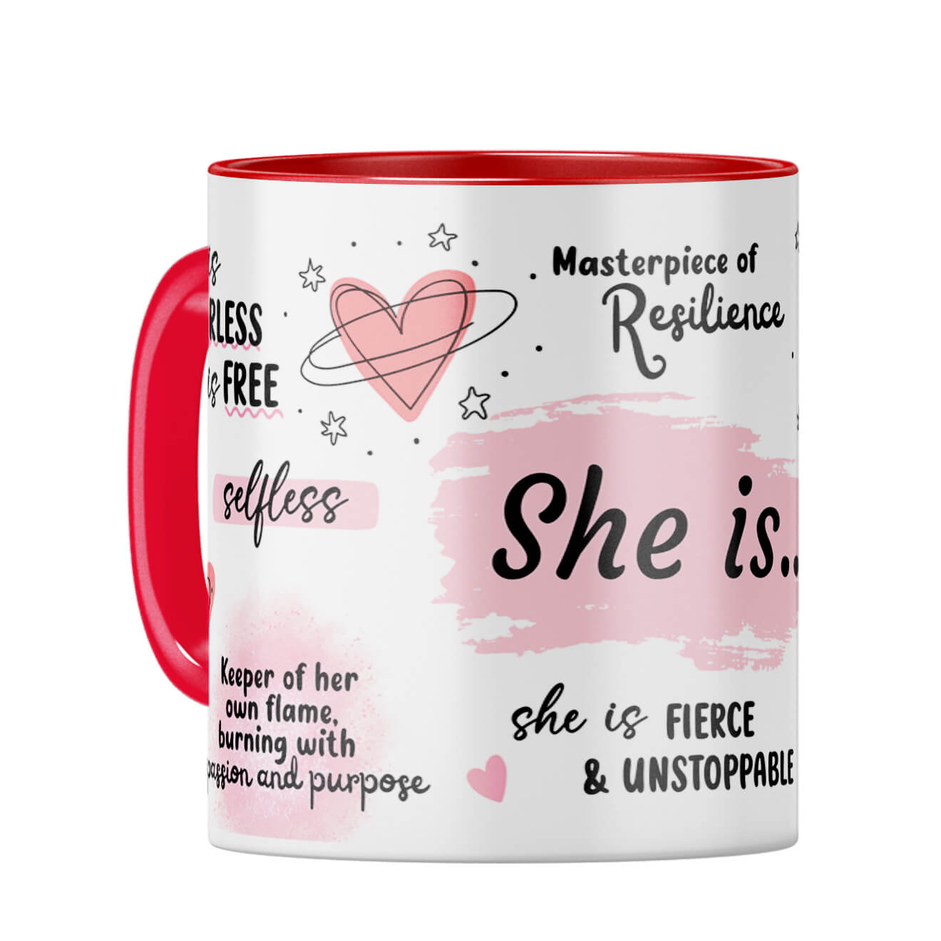 She is Fearless Coffee Mug Red