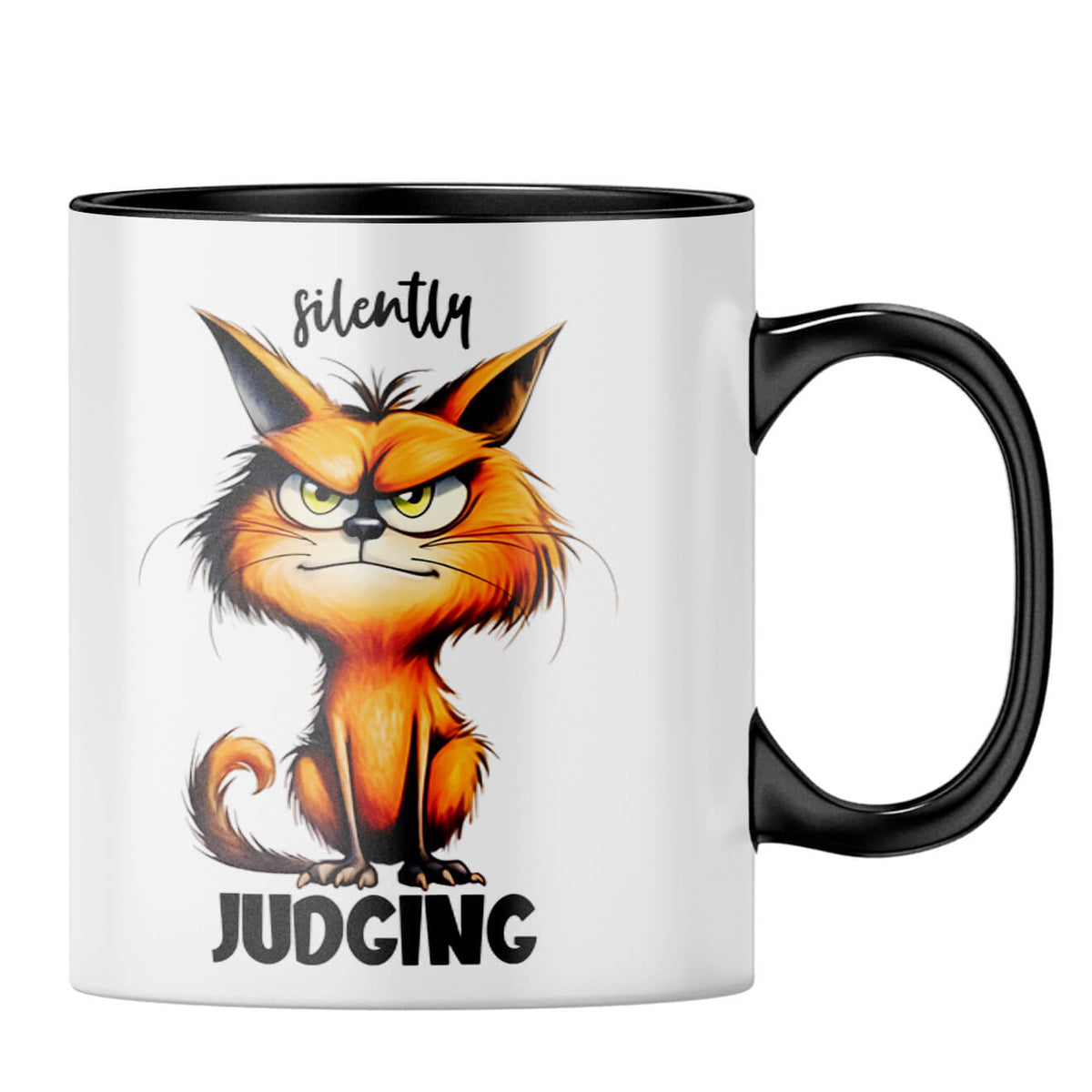 Silently Judging Coffee MugB-Black
