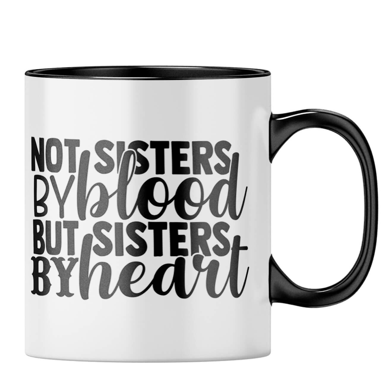 Sisters By Heart Coffee MugB-Black