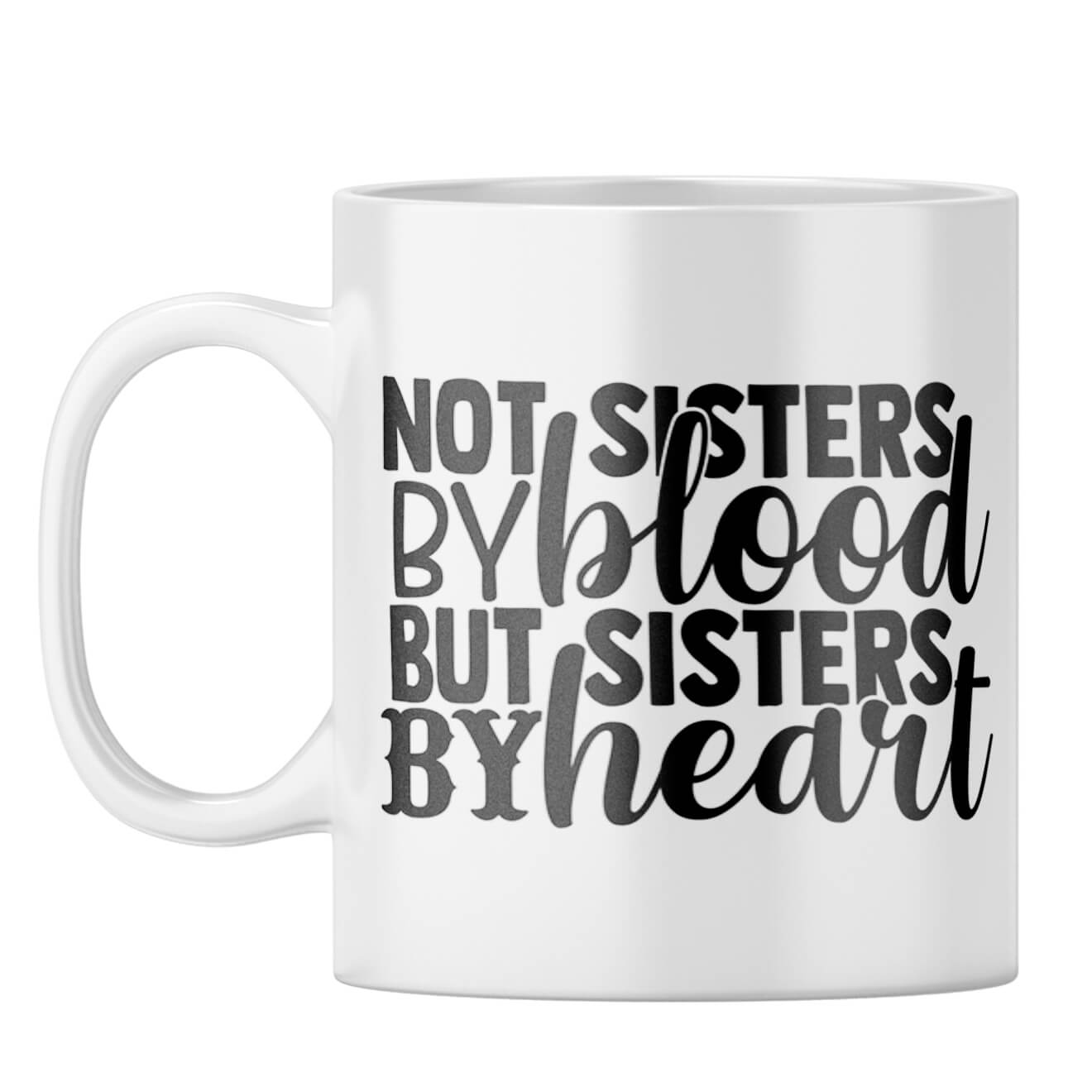 Sisters By Heart Coffee Mug White