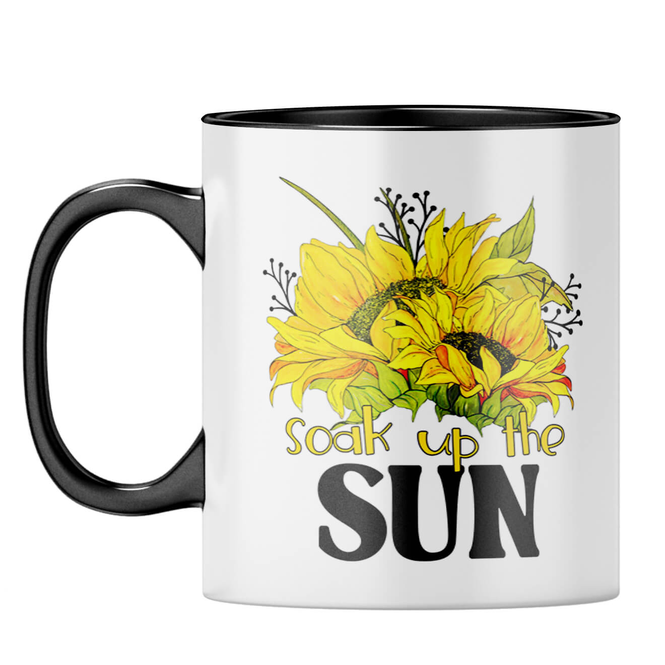 Soak Up The Sun Coffee Mug Black