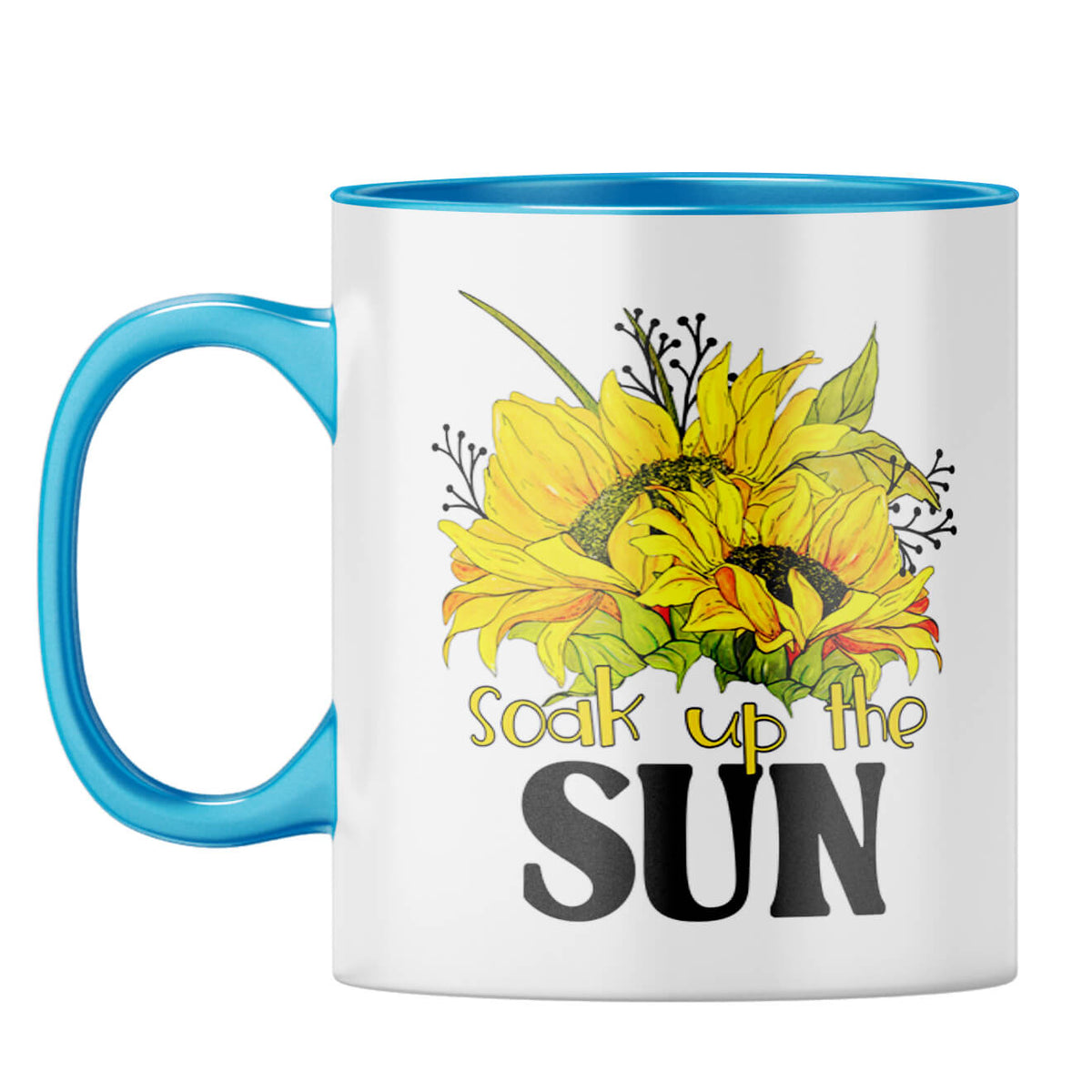 Soak Up The Sun Coffee Mug Light Blue