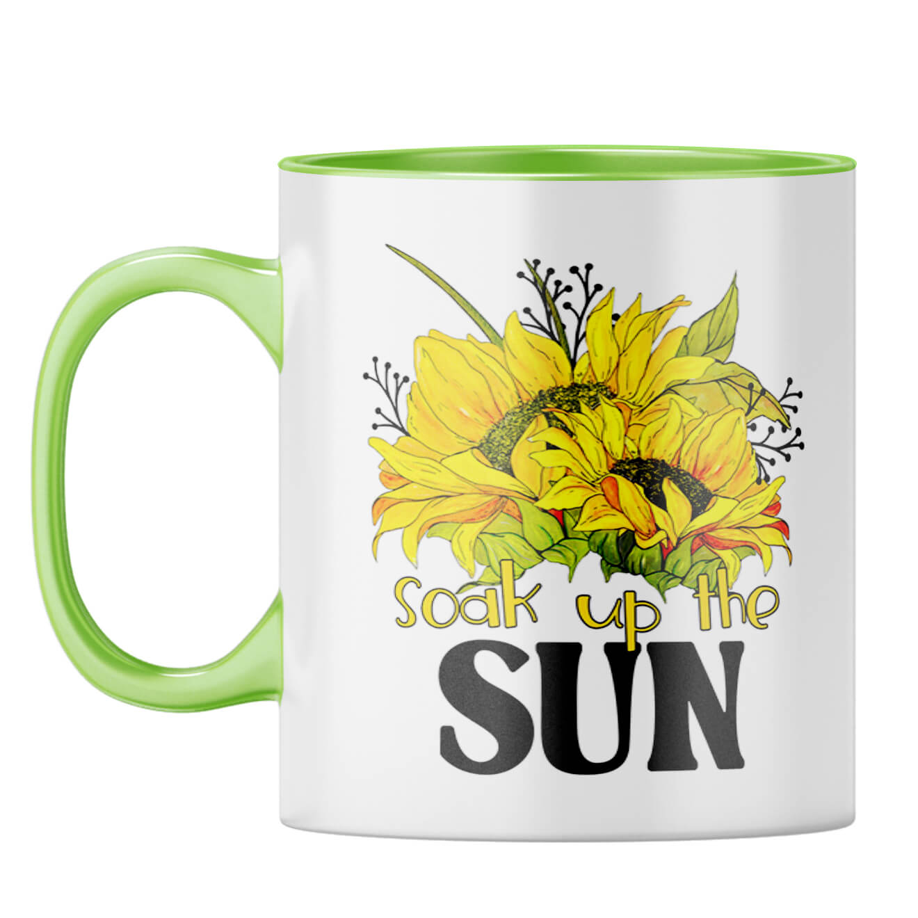 Soak Up The Sun Coffee Mug Light Green