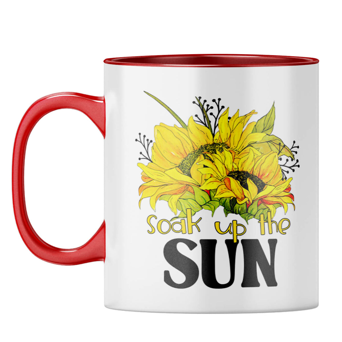 Soak Up The Sun Coffee Mug Red