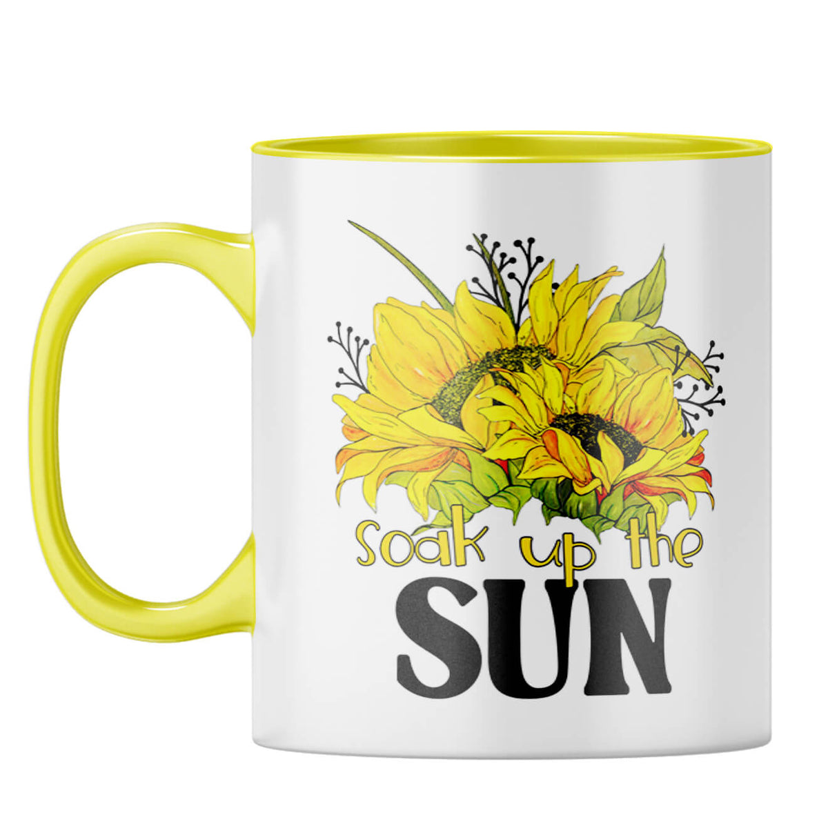 Soak Up The Sun Coffee Mug Yellow