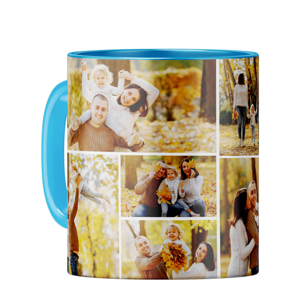 Special Collage Coffee Mug Light Blue