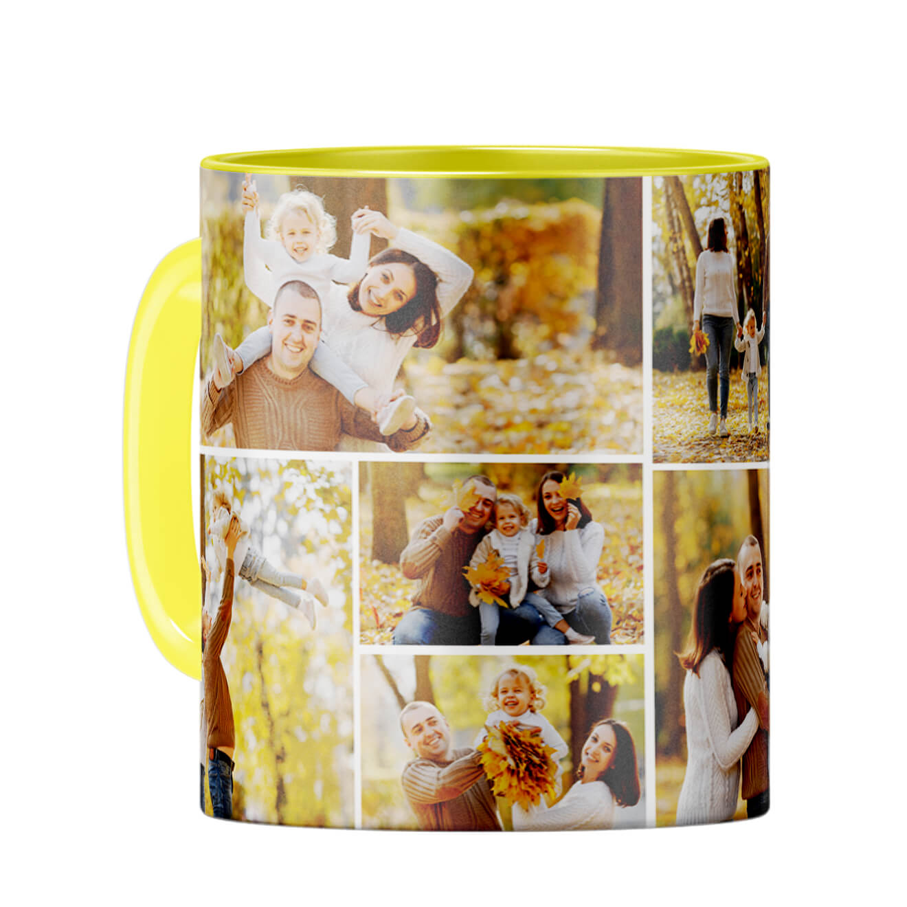 Special Collage Coffee Mug Yellow