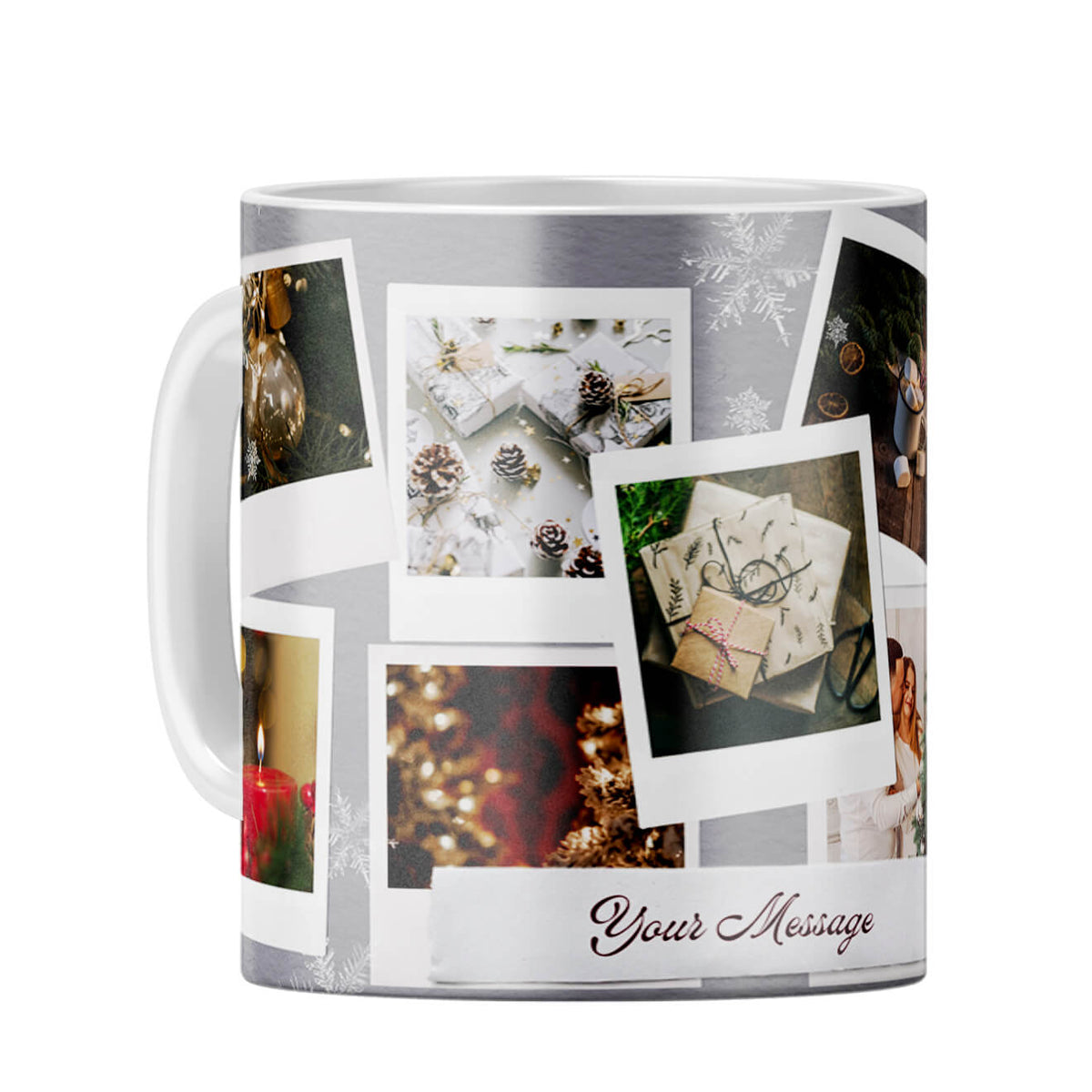 Special Message with Photos Coffee Mug White