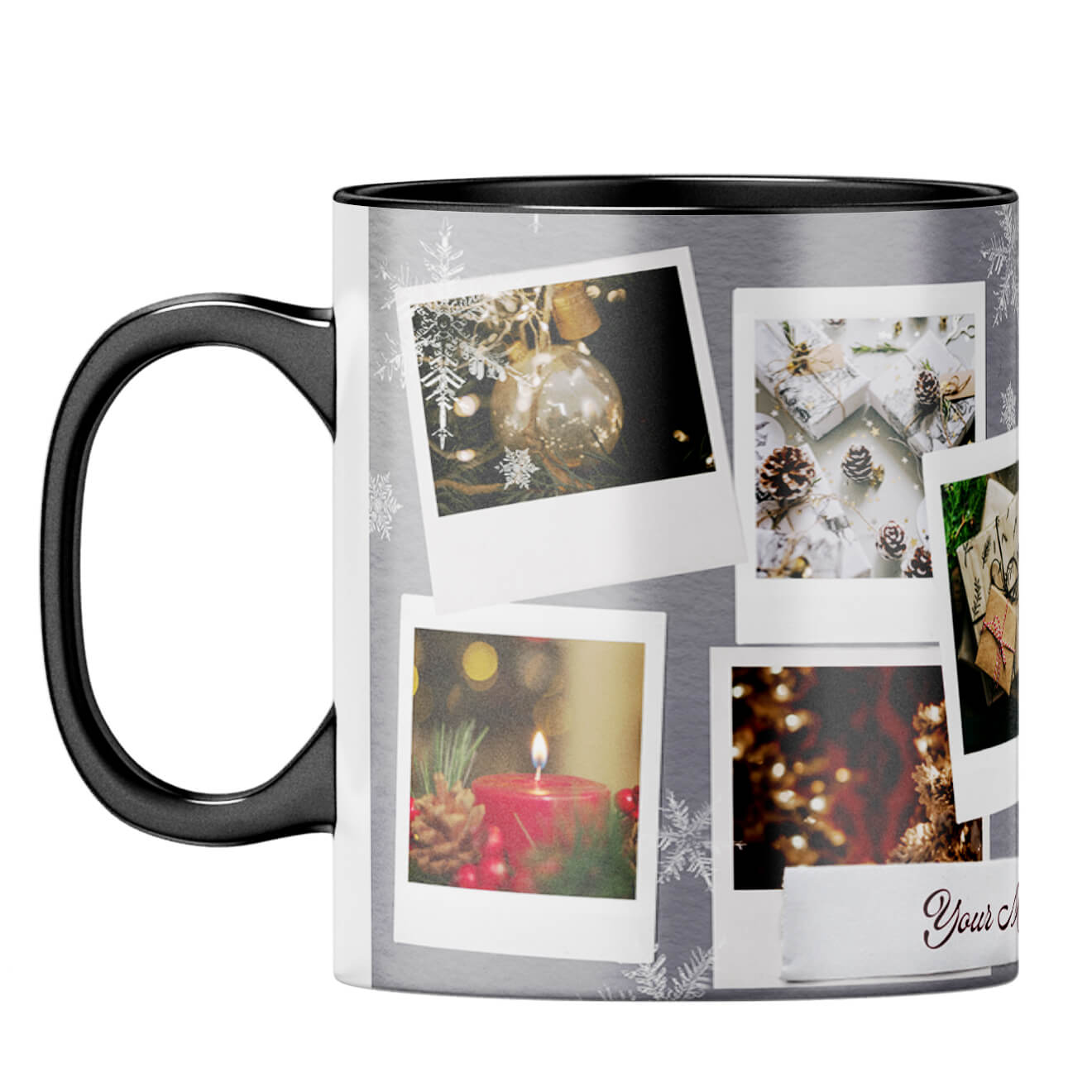 Special Message with Photos Coffee MugF-Black